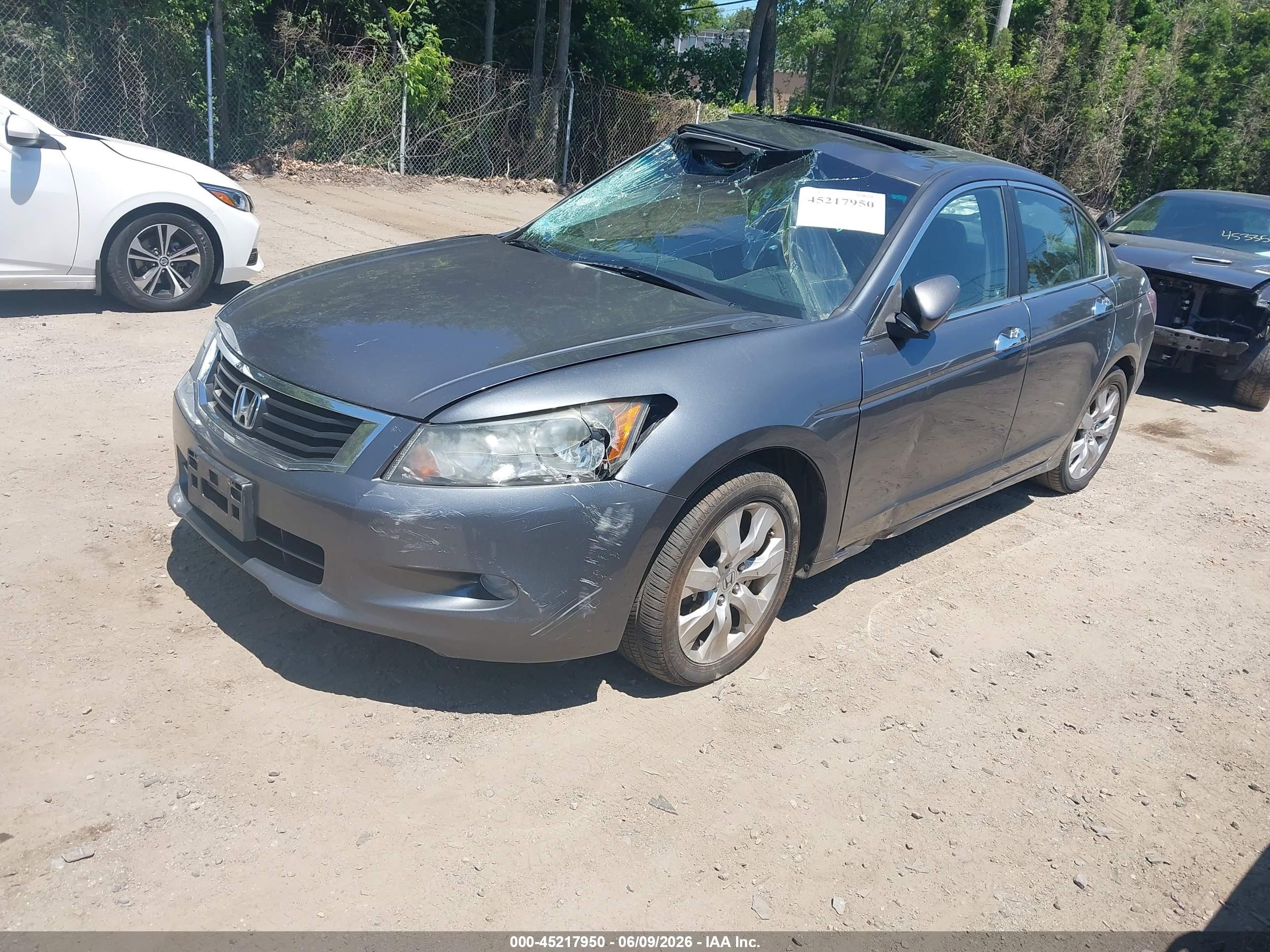 2009 Honda Accord 3.5 Ex-l Gray vin: 5KBCP36859B502753