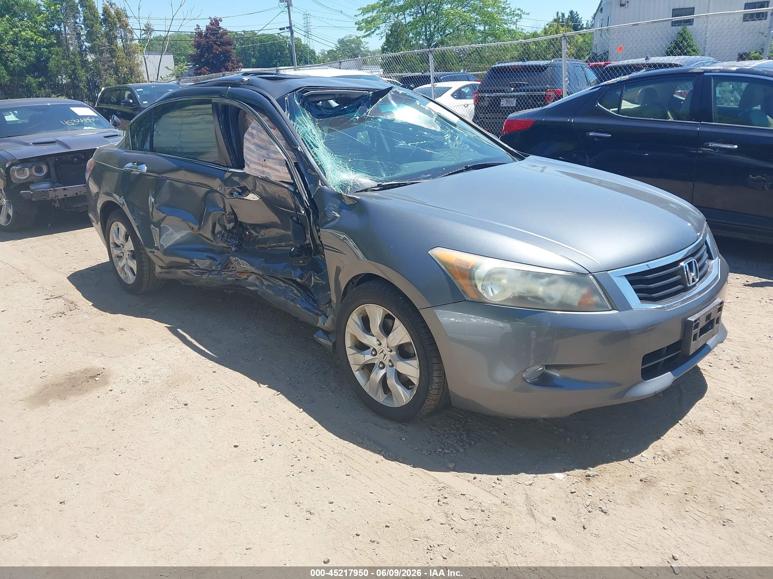 2009 Honda Accord 3.5 Ex-l Gray vin: 5KBCP36859B502753