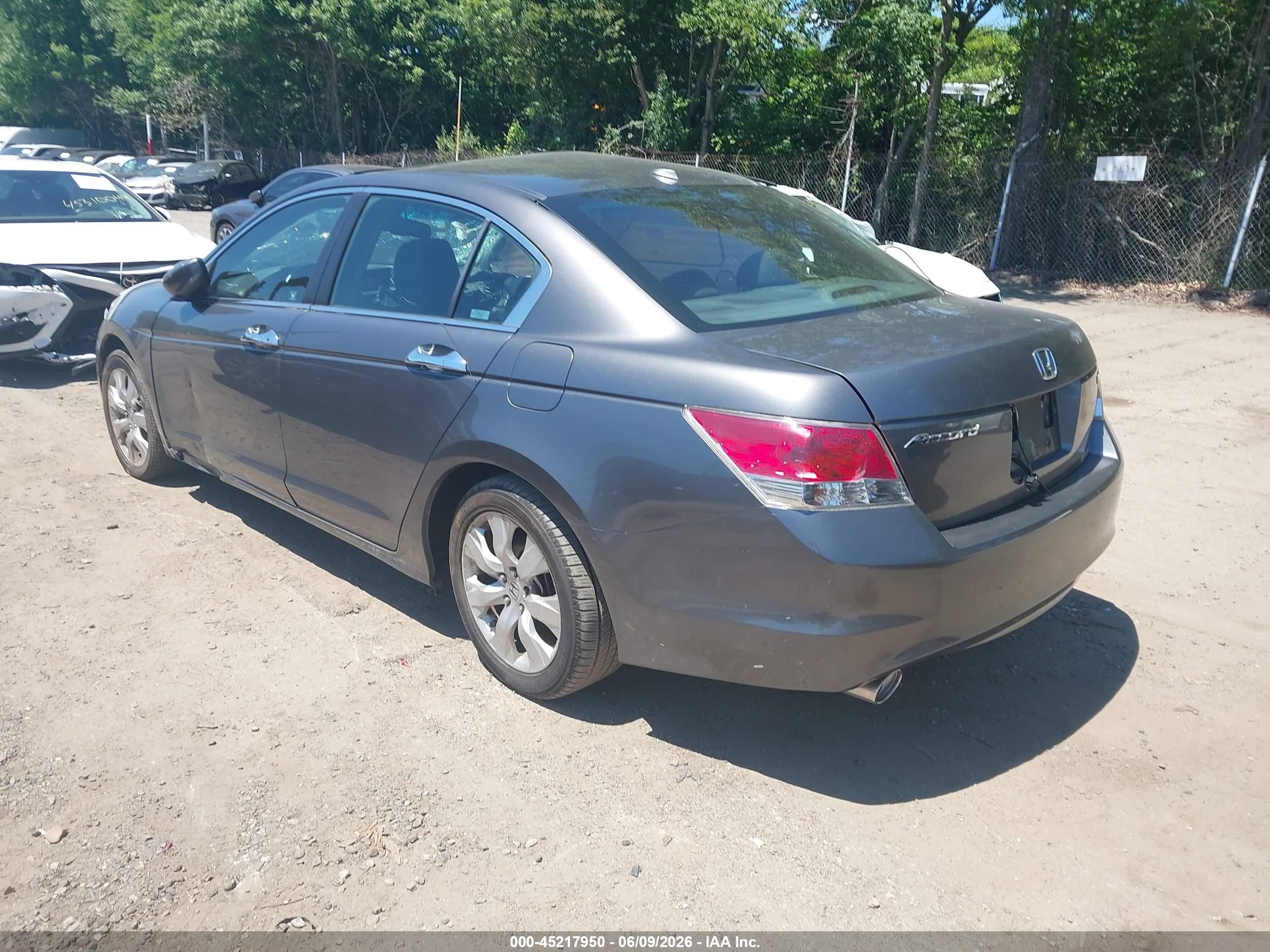 2009 Honda Accord 3.5 Ex-l Gray vin: 5KBCP36859B502753