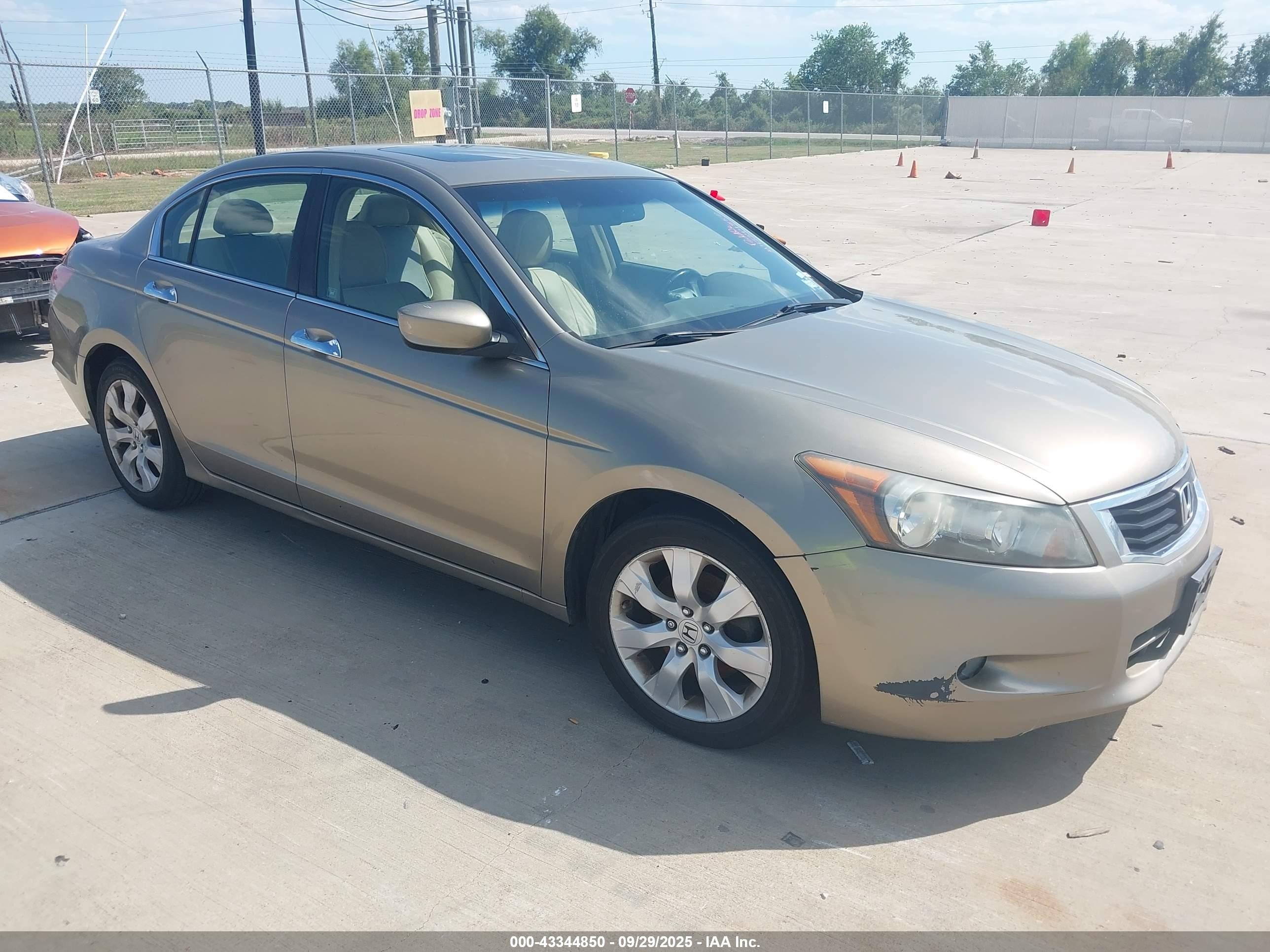 2009 Honda Accord Sdn 3.5 Ex-l/ex-l Gold vin: 5KBCP36889B502486