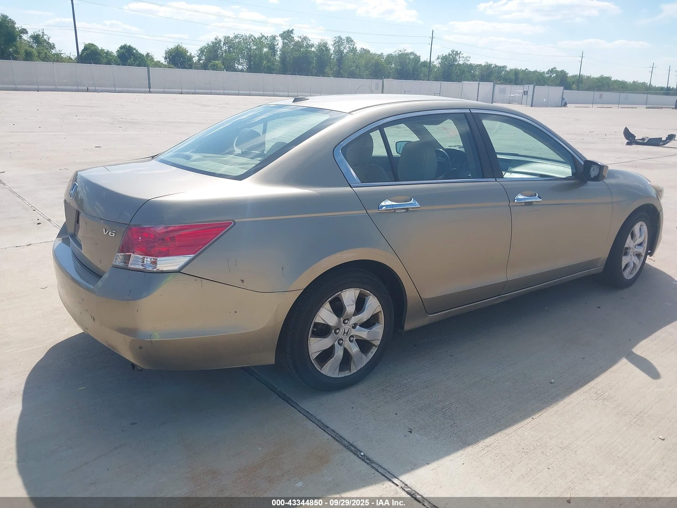 2009 Honda Accord Sdn 3.5 Ex-l/ex-l Gold vin: 5KBCP36889B502486