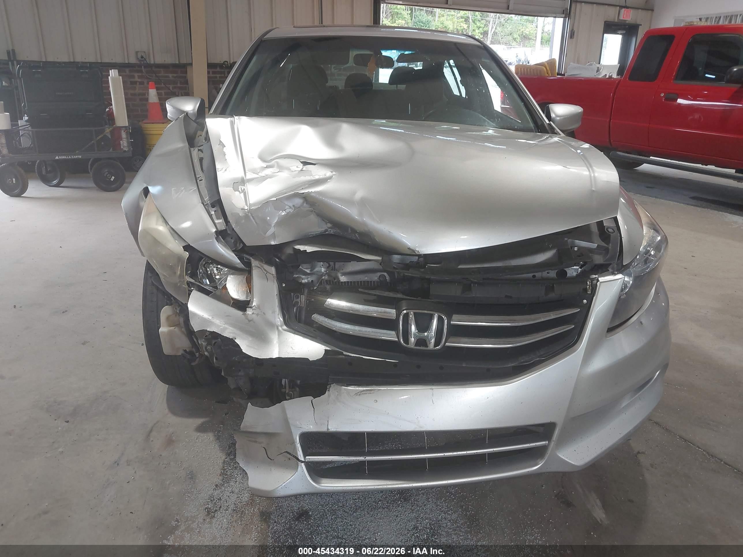 2011 Honda Accord 3.5 Ex Gray vin: 5KBCP3F75BB002749