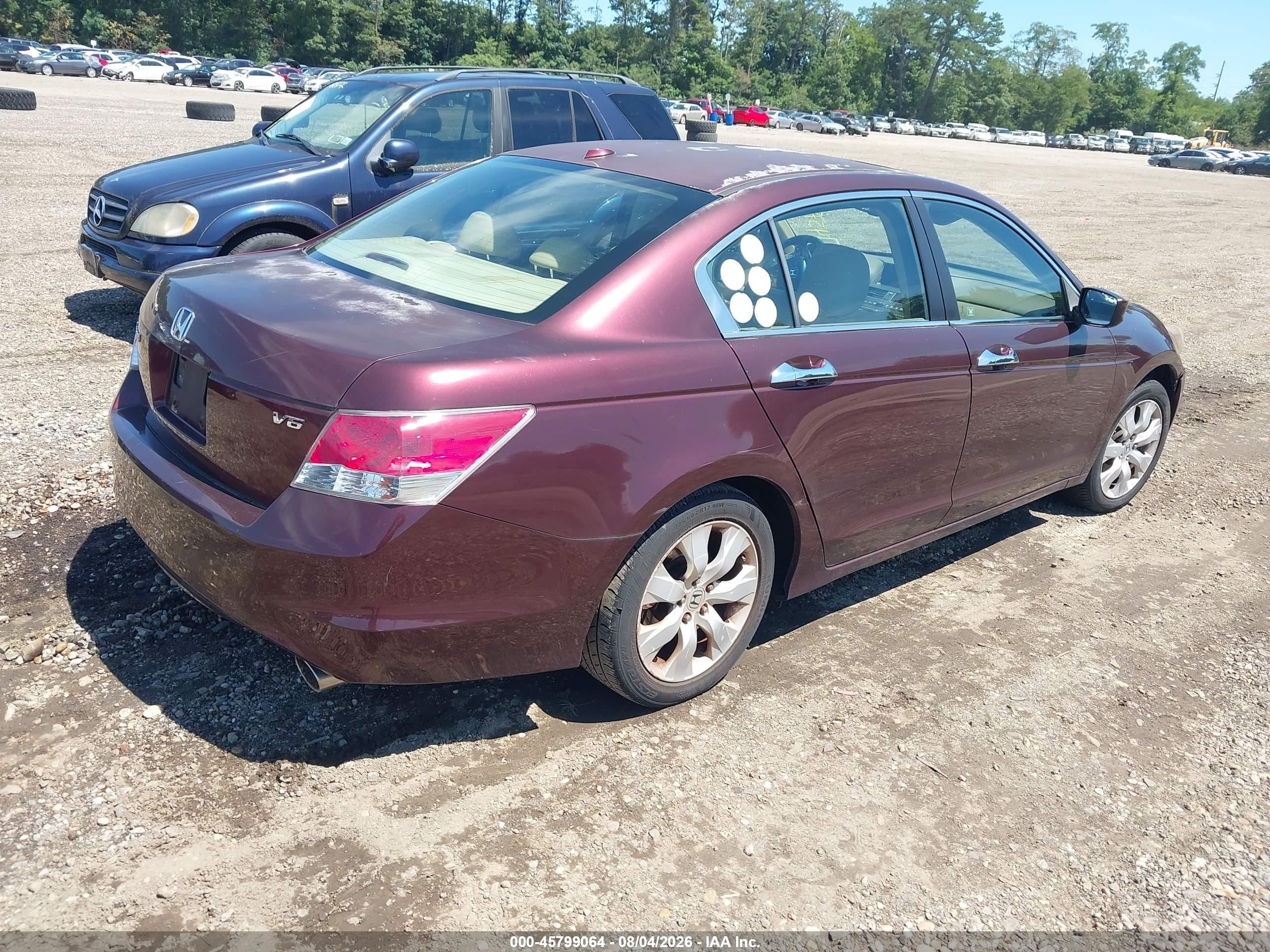 2010 Honda Accord 3.5 Ex-l Purple vin: 5KBCP3F80AB013570