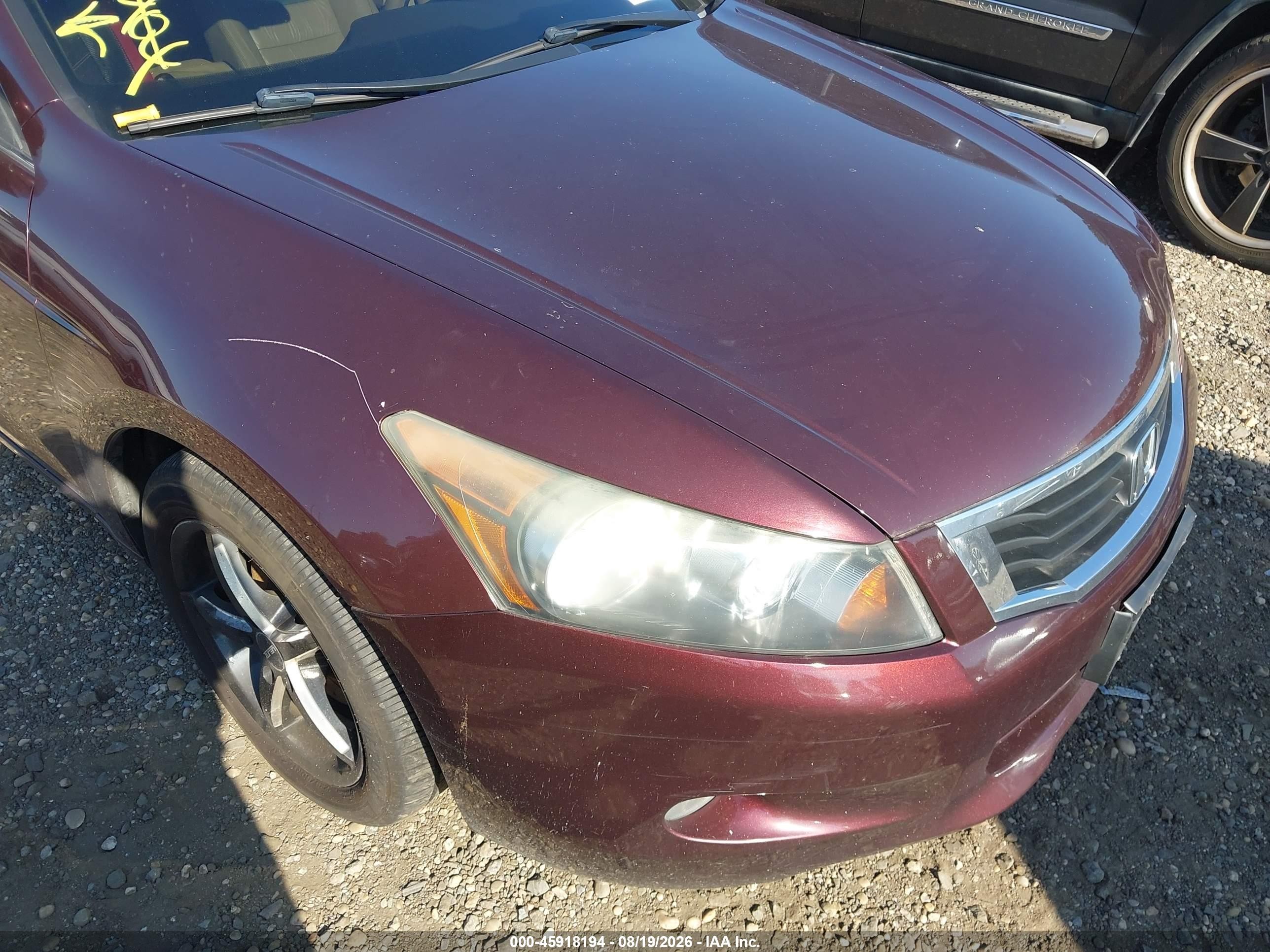 2010 Honda Accord 3.5 Ex-l Red vin: 5KBCP3F81AB004148
