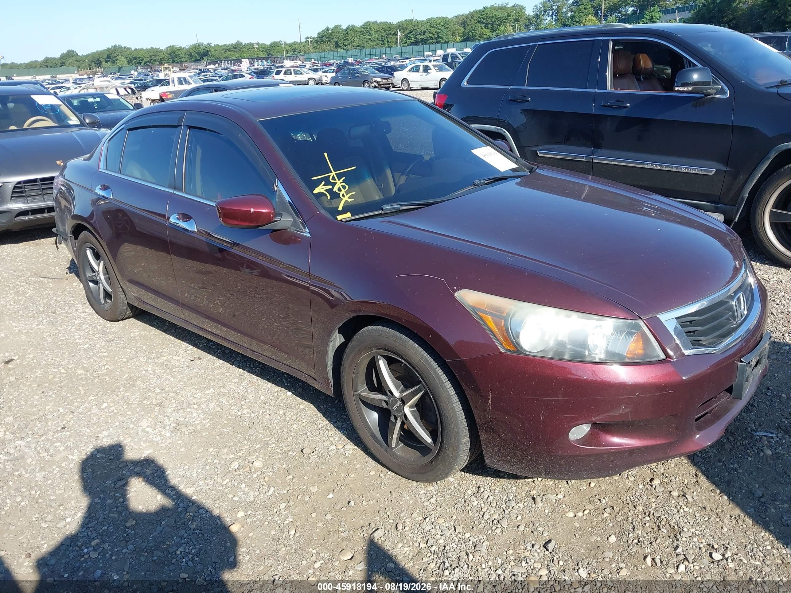 2010 Honda Accord 3.5 Ex-l Red vin: 5KBCP3F81AB004148