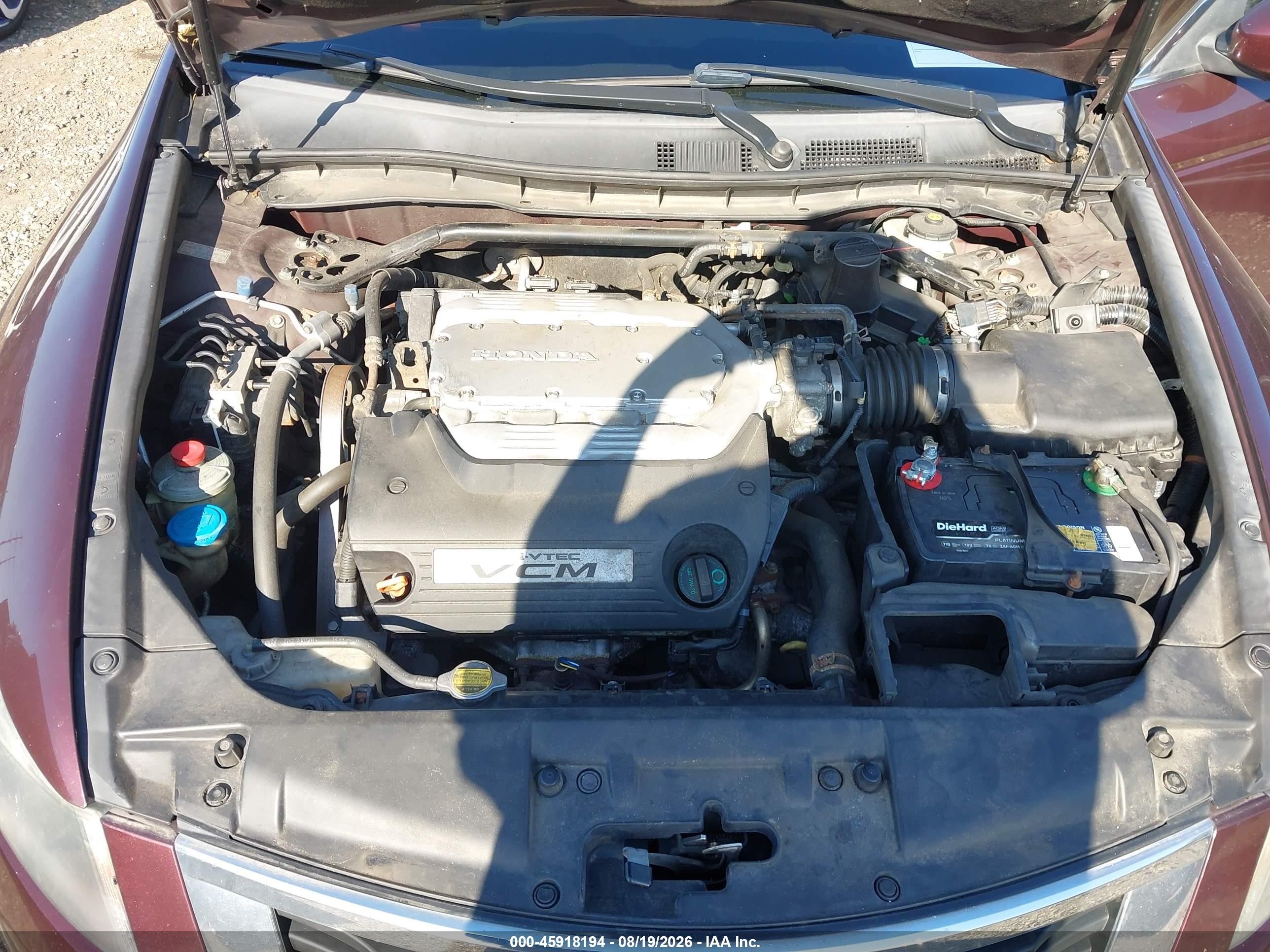 2010 Honda Accord 3.5 Ex-l Red vin: 5KBCP3F81AB004148