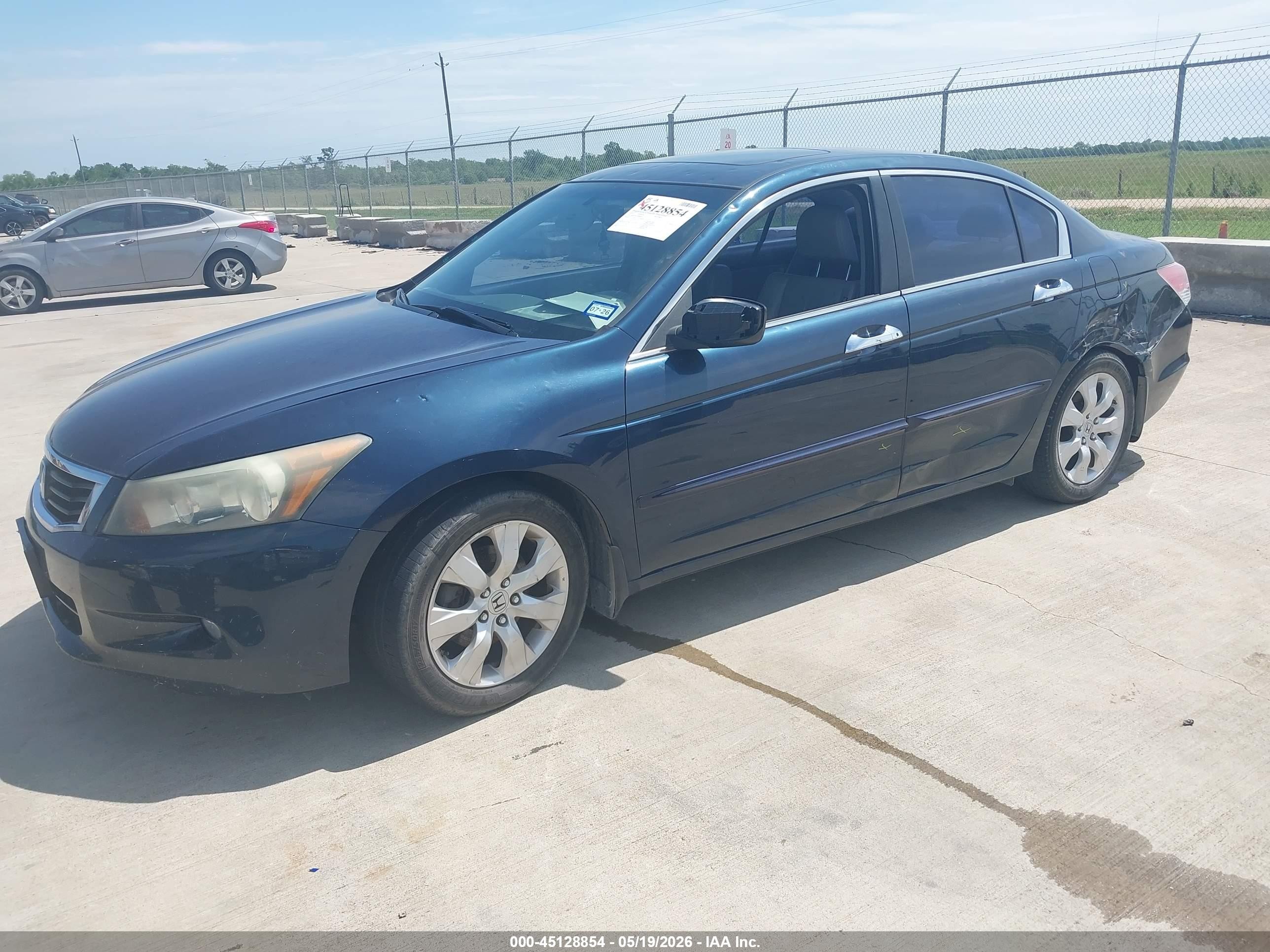 2010 Honda Accord 3.5 Ex-l Blue vin: 5KBCP3F81AB006644