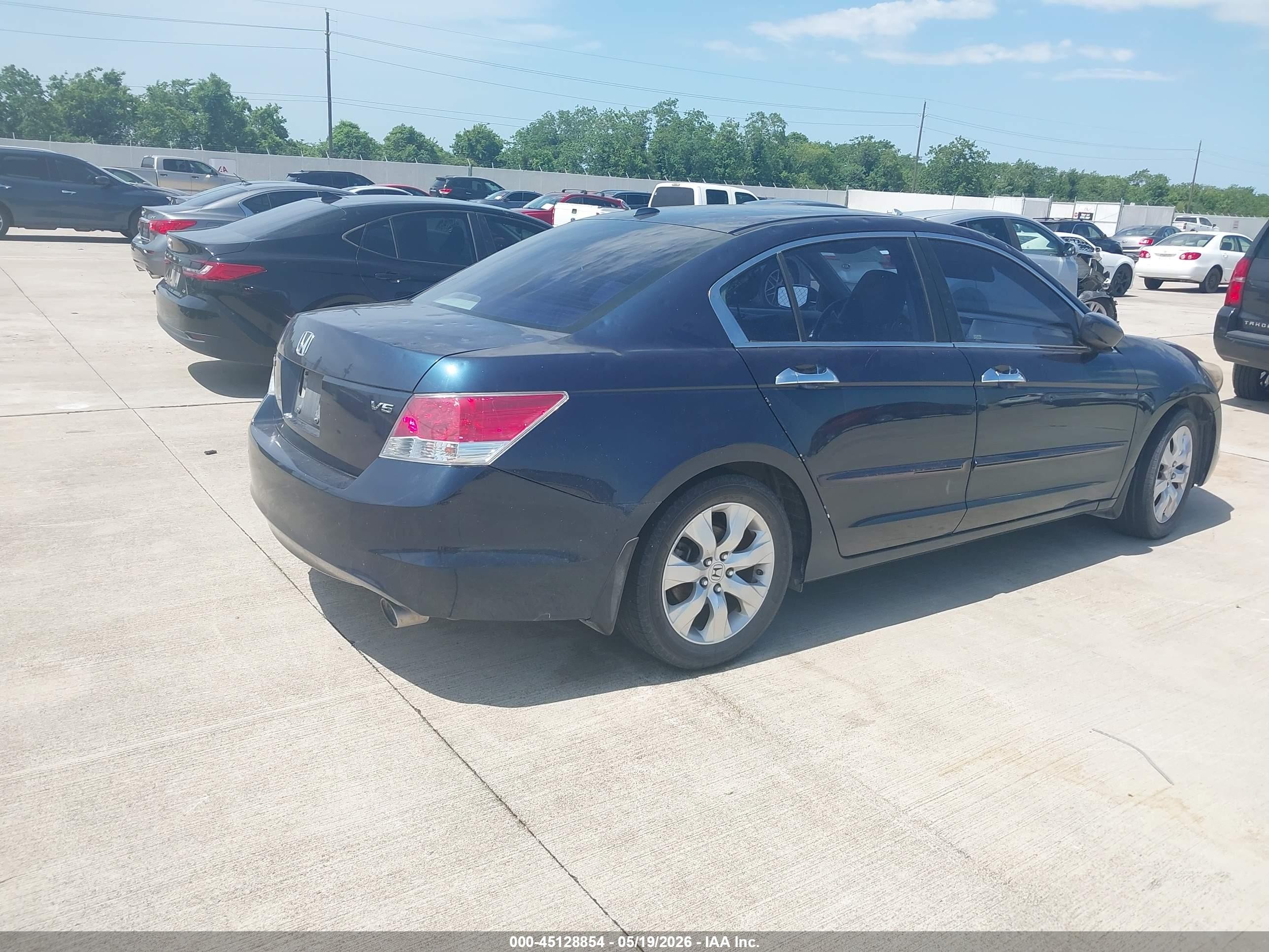 2010 Honda Accord 3.5 Ex-l Blue vin: 5KBCP3F81AB006644