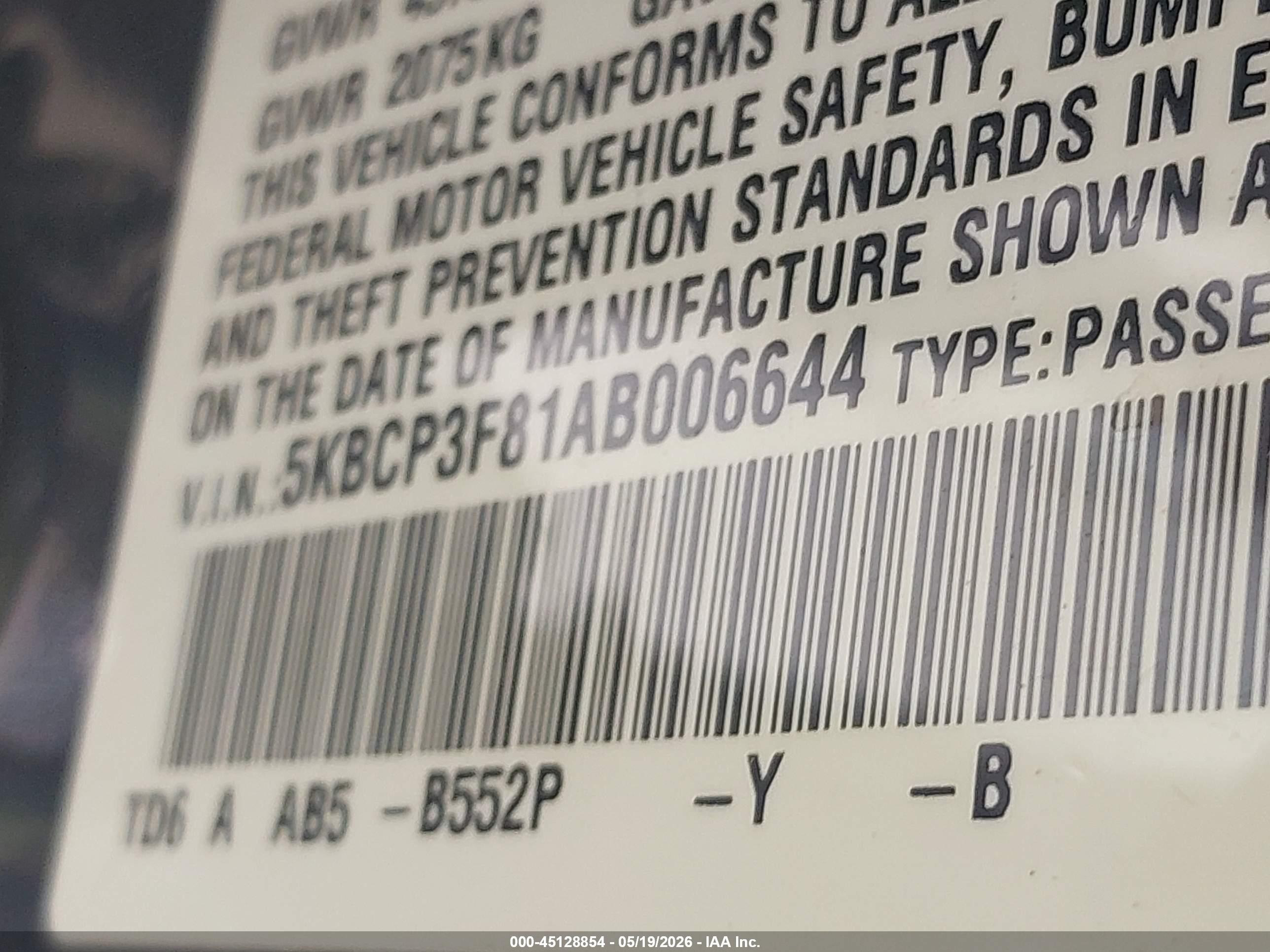2010 Honda Accord 3.5 Ex-l Blue vin: 5KBCP3F81AB006644