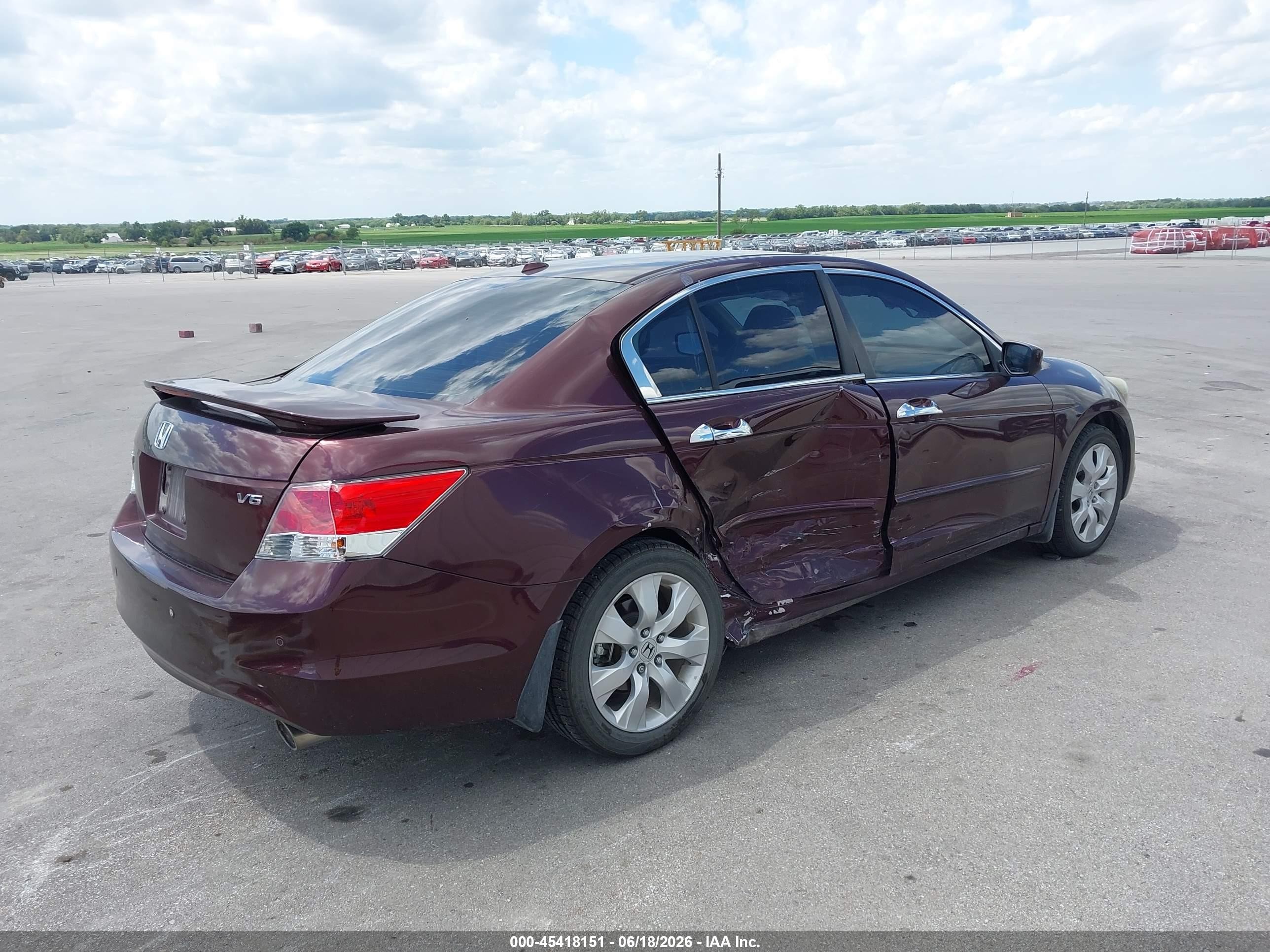 2010 Honda Accord 3.5 Ex-l Maroon vin: 5KBCP3F81AB006921