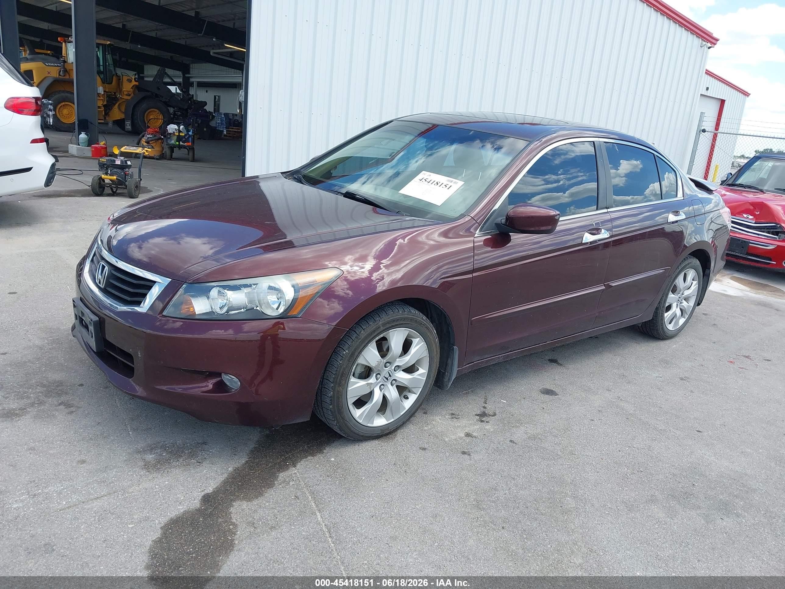 2010 Honda Accord 3.5 Ex-l Maroon vin: 5KBCP3F81AB006921