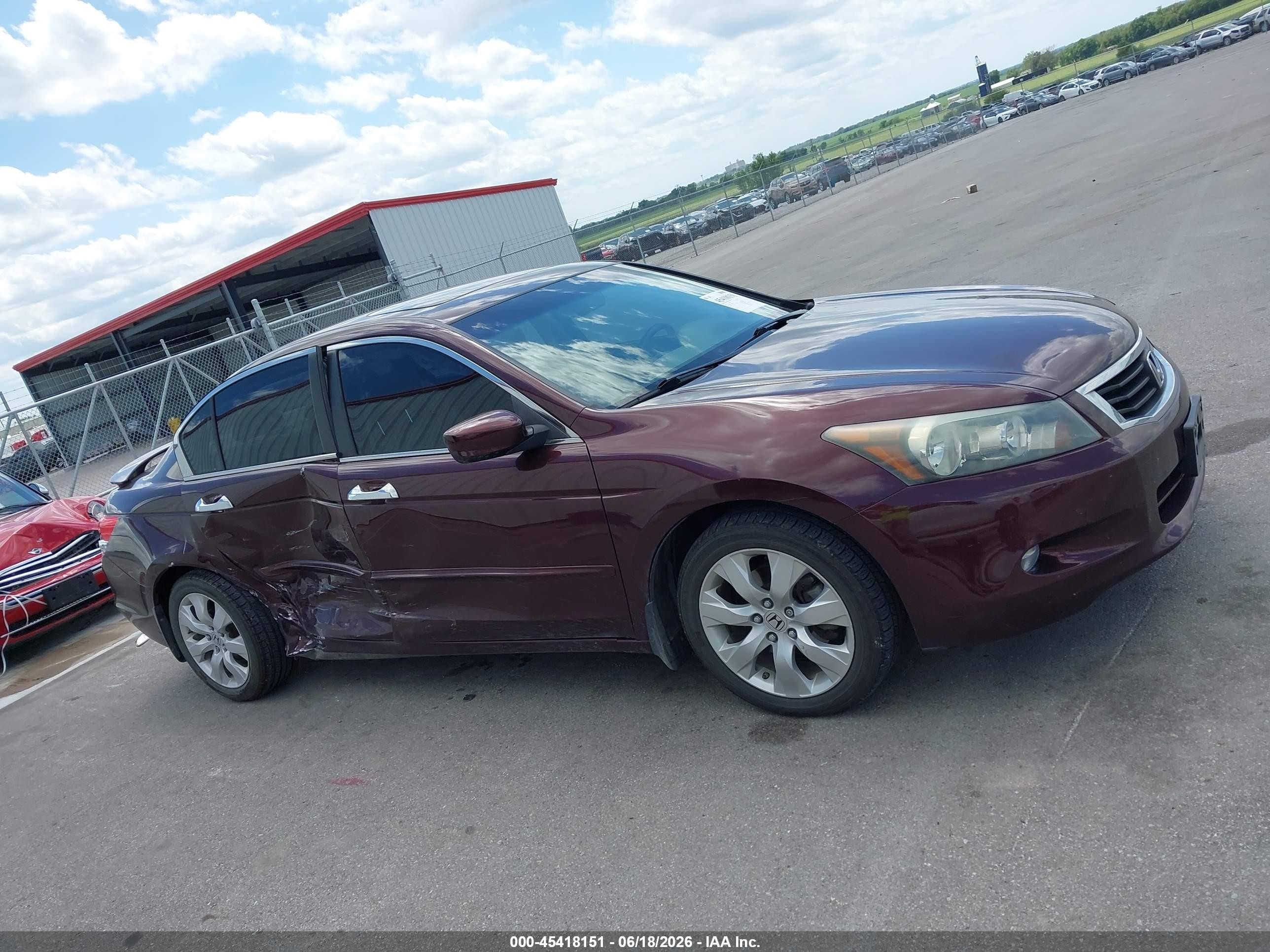 2010 Honda Accord 3.5 Ex-l Maroon vin: 5KBCP3F81AB006921