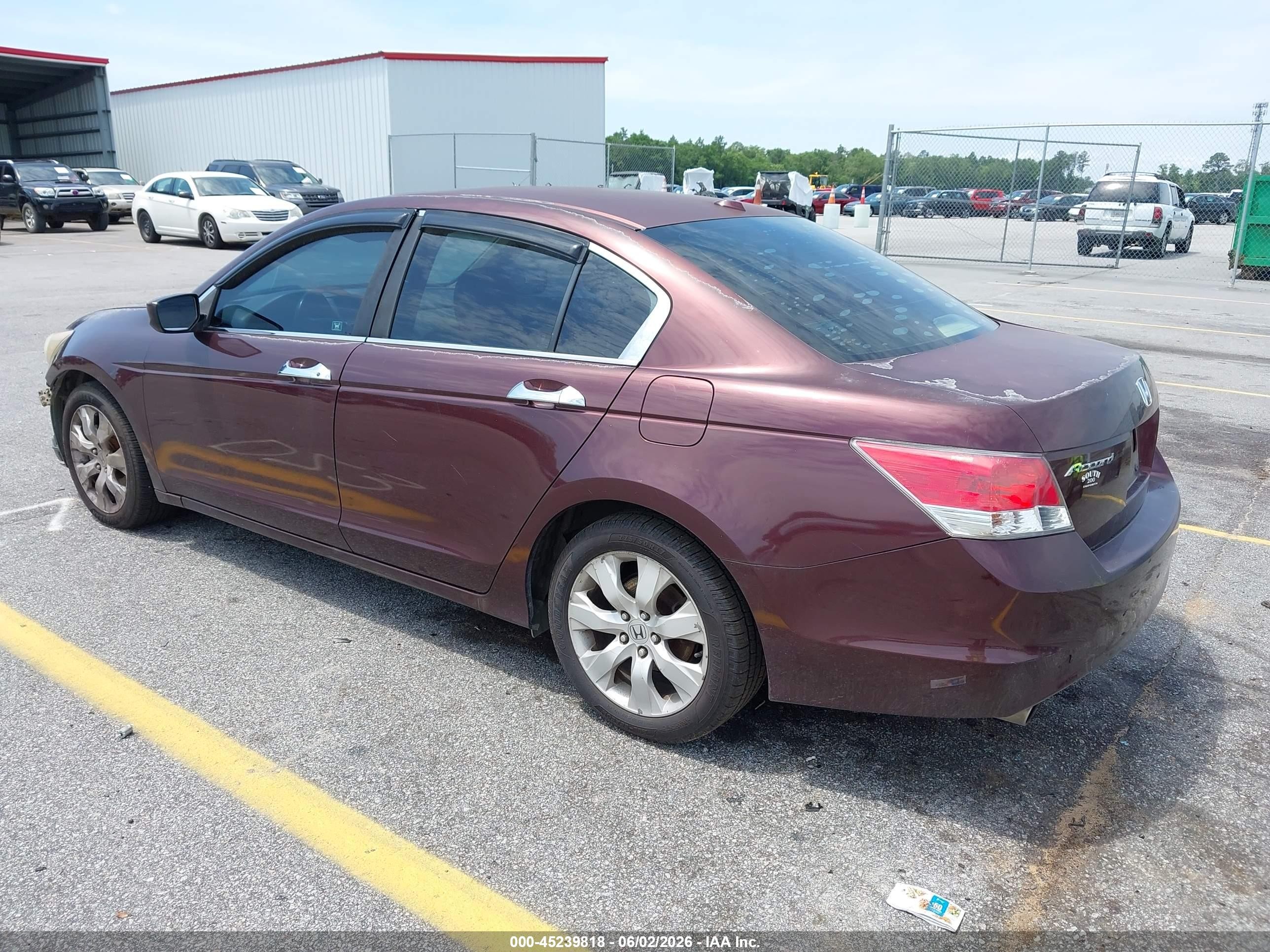 2010 Honda Accord 3.5 Ex-l Темно-бордовый vin: 5KBCP3F81AB009480