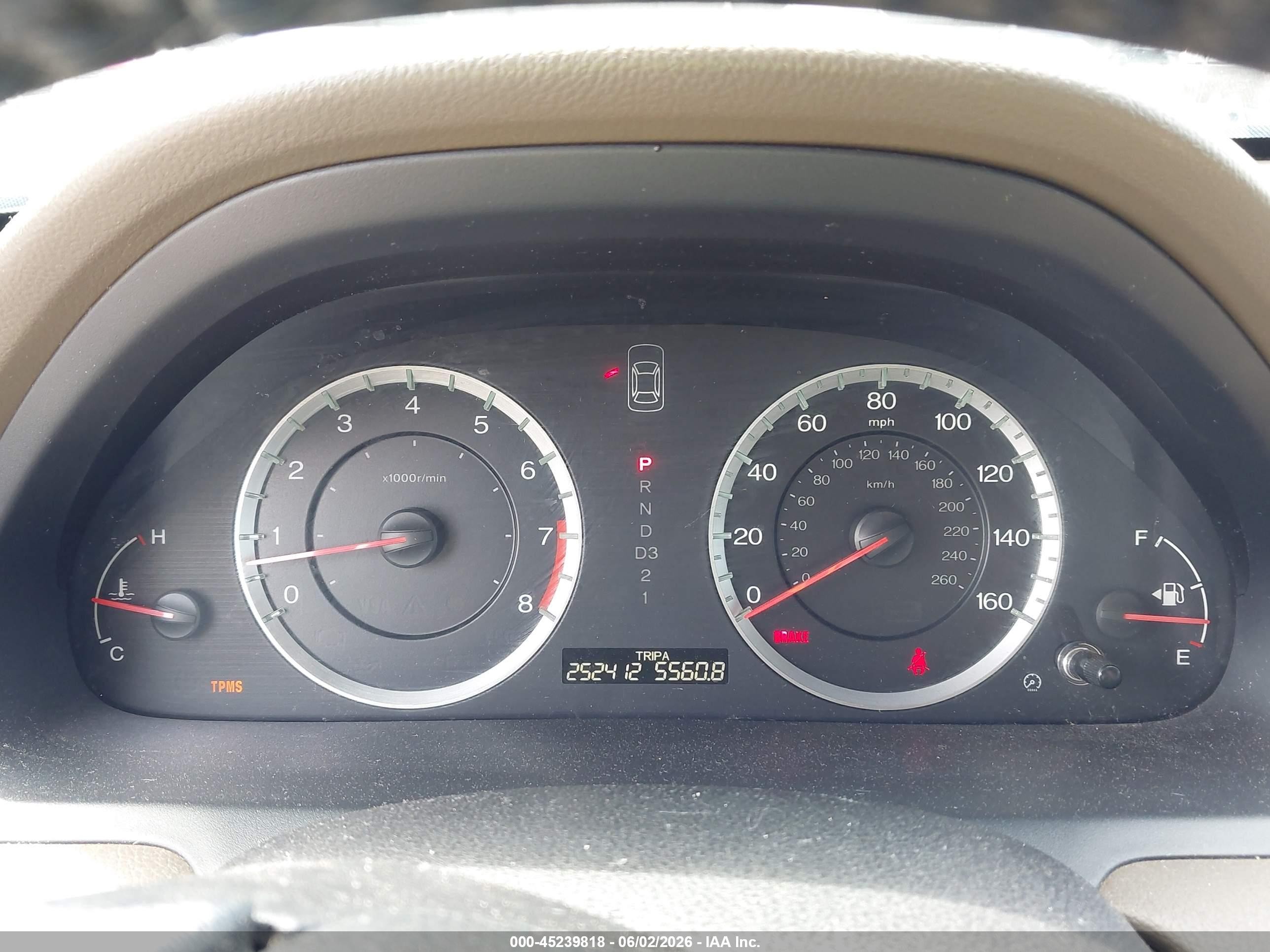 2010 Honda Accord 3.5 Ex-l Темно-бордовый vin: 5KBCP3F81AB009480