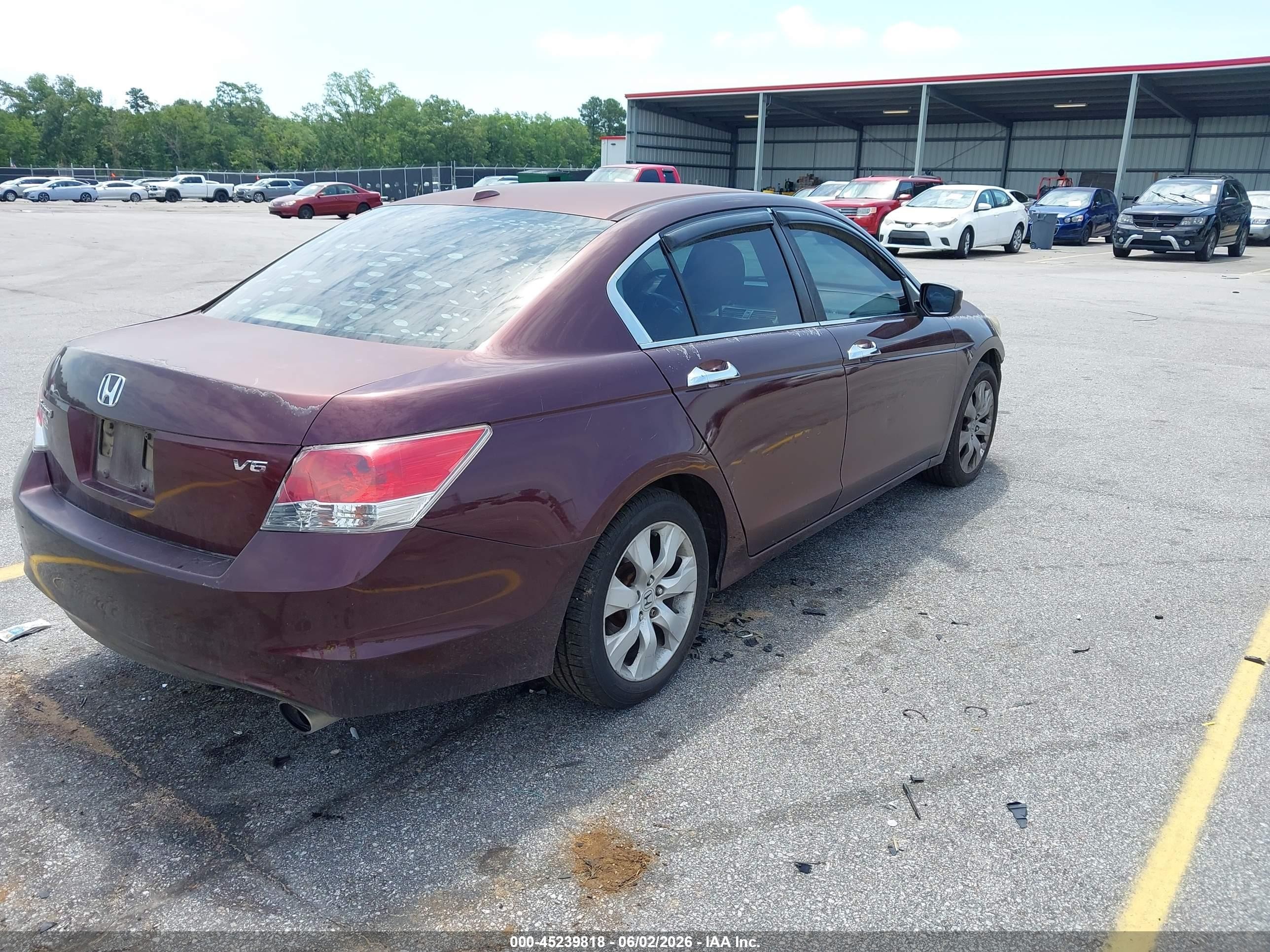 2010 Honda Accord 3.5 Ex-l Темно-бордовый vin: 5KBCP3F81AB009480