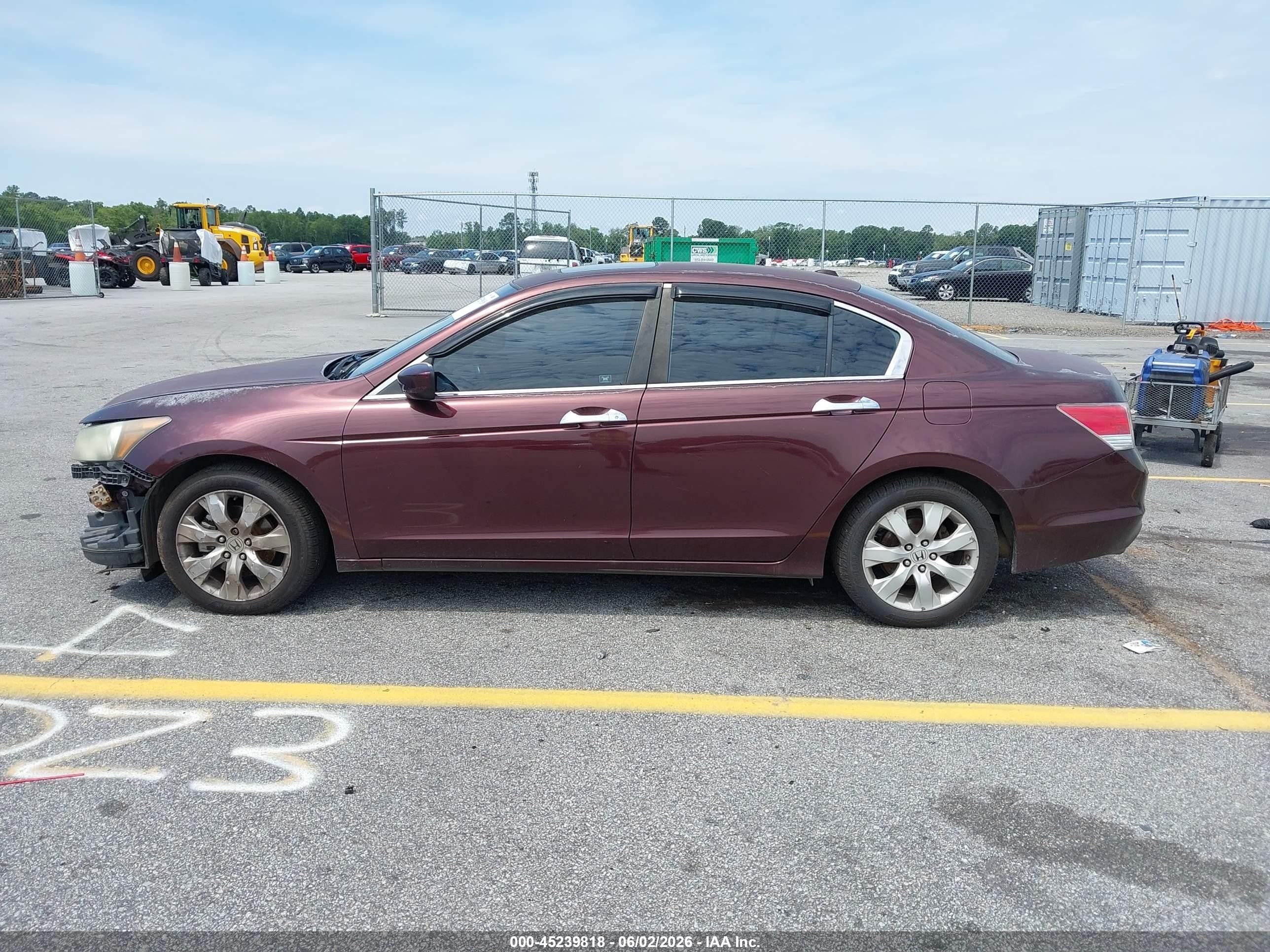 2010 Honda Accord 3.5 Ex-l Темно-бордовый vin: 5KBCP3F81AB009480