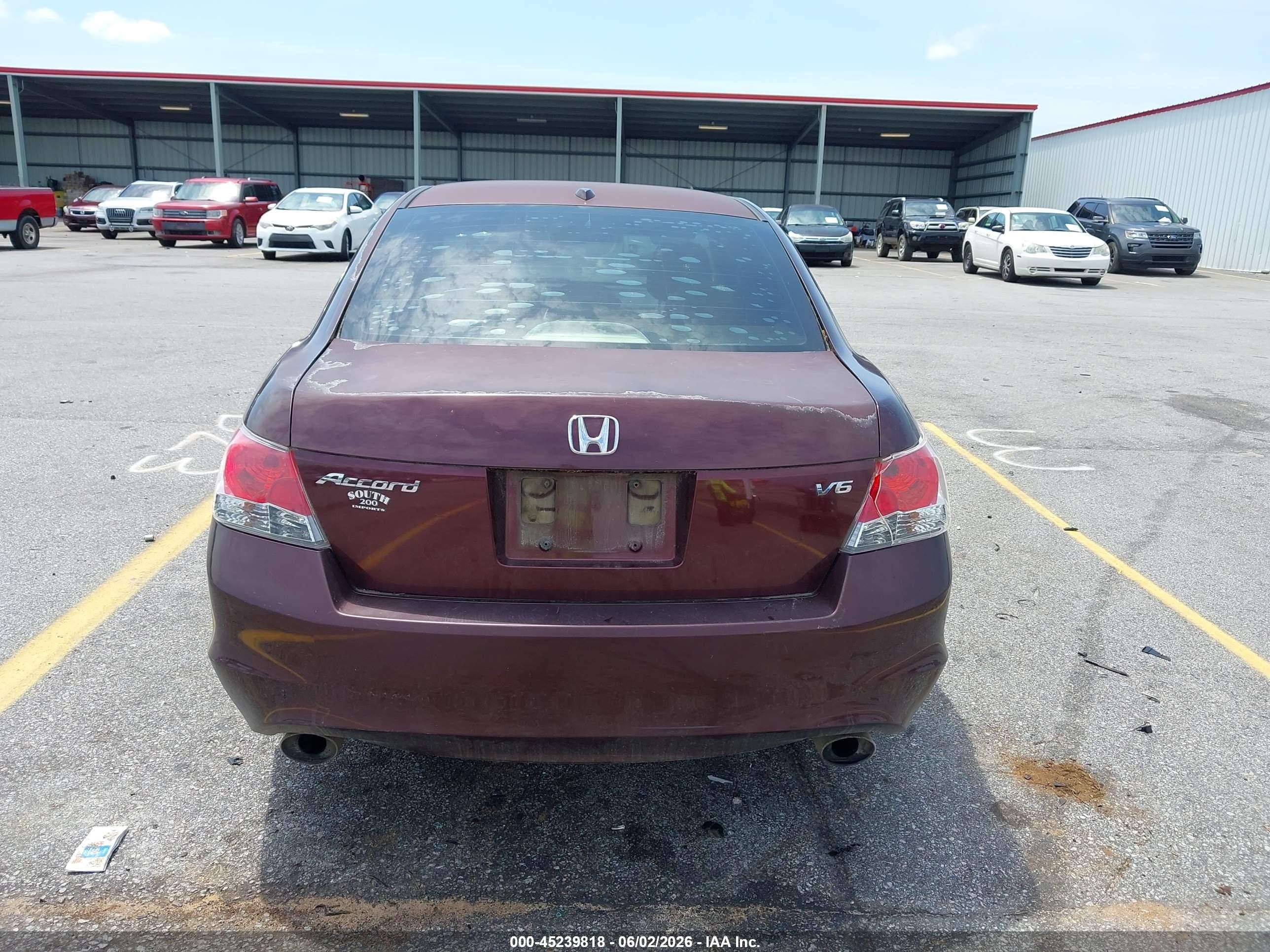 2010 Honda Accord 3.5 Ex-l Темно-бордовый vin: 5KBCP3F81AB009480