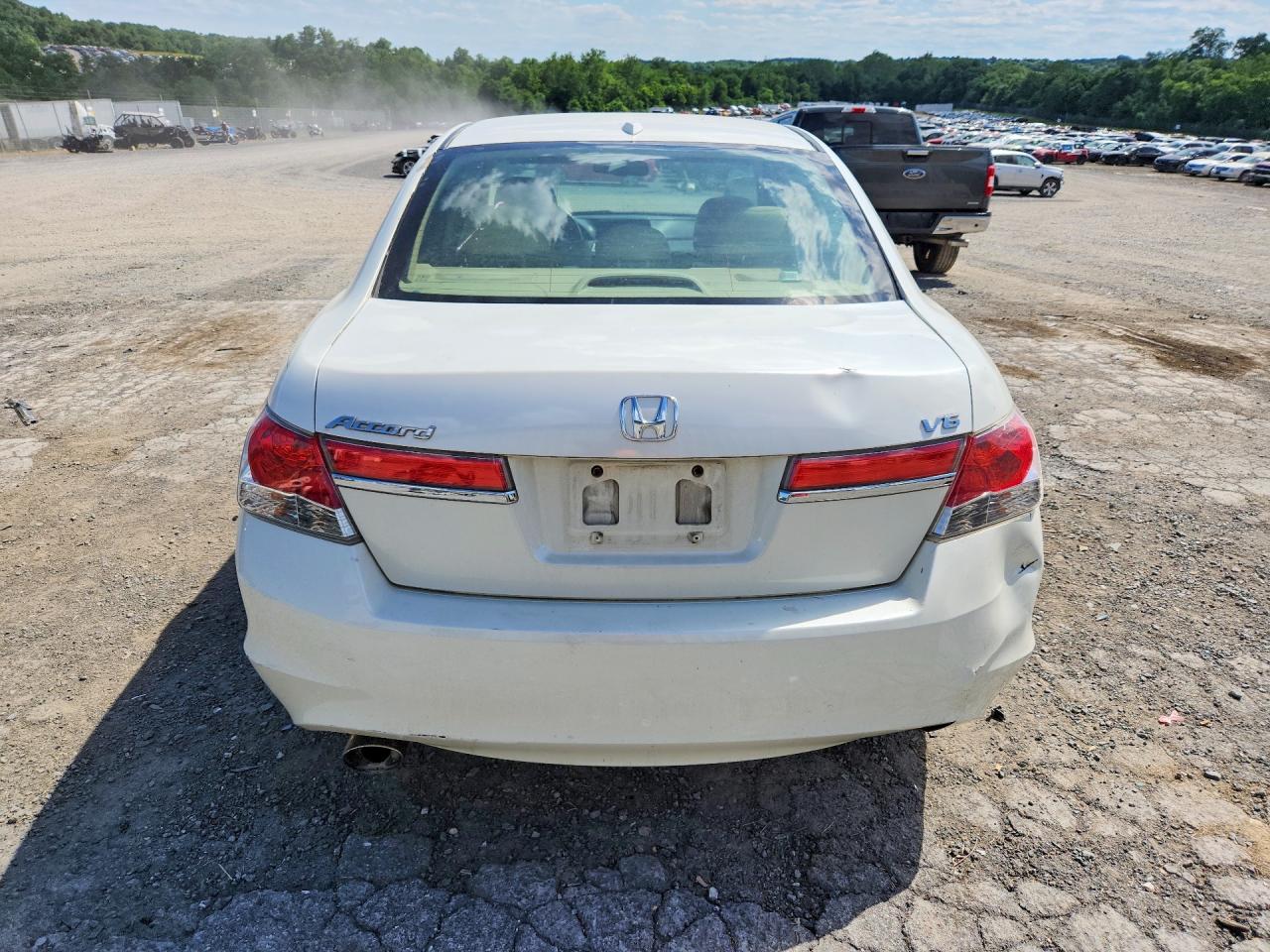 2011 Honda Accord Exl White vin: 5KBCP3F81BB003437