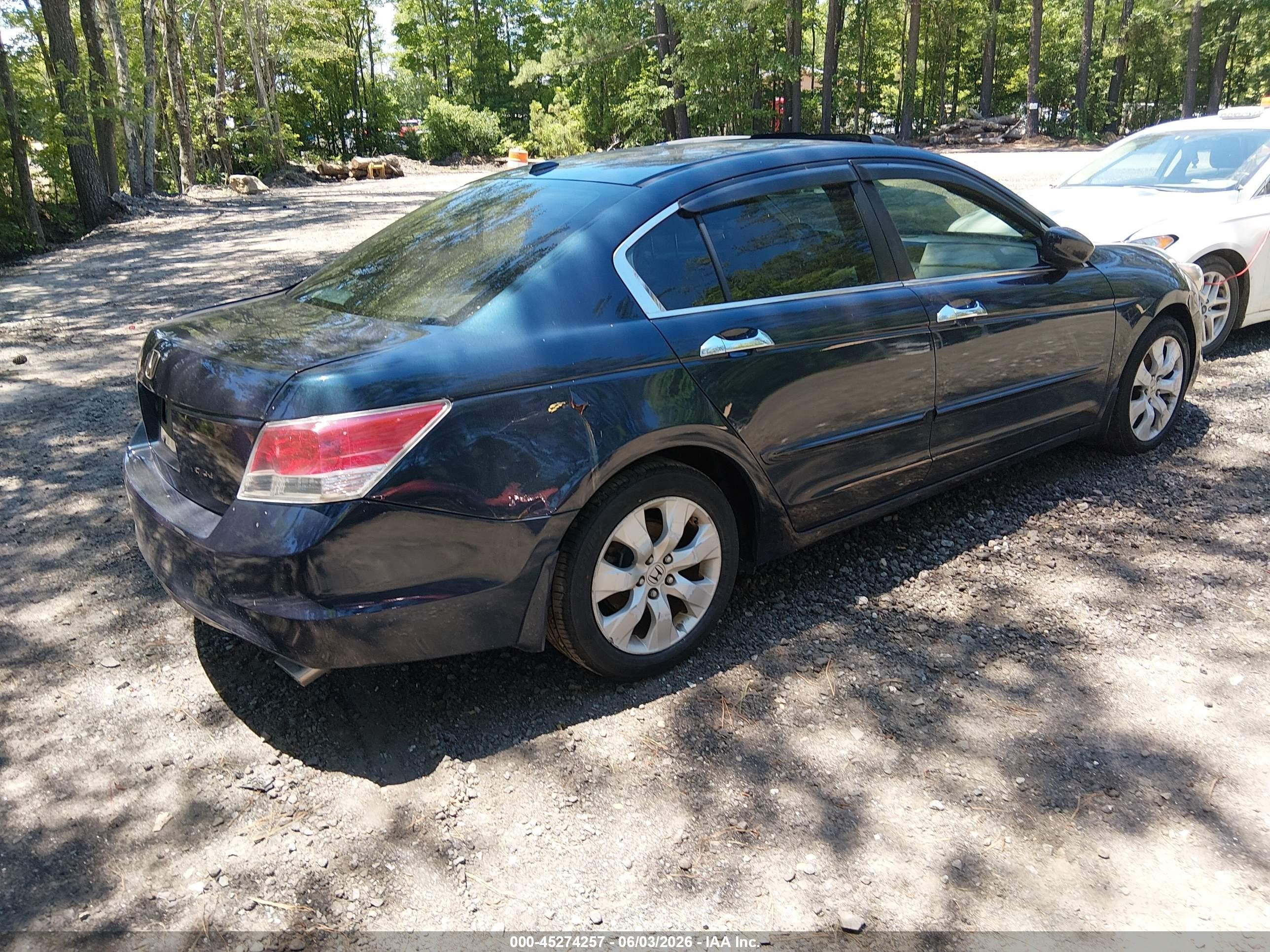 2010 Honda Accord 3.5 Ex-l Dark Blue vin: 5KBCP3F82AB017040