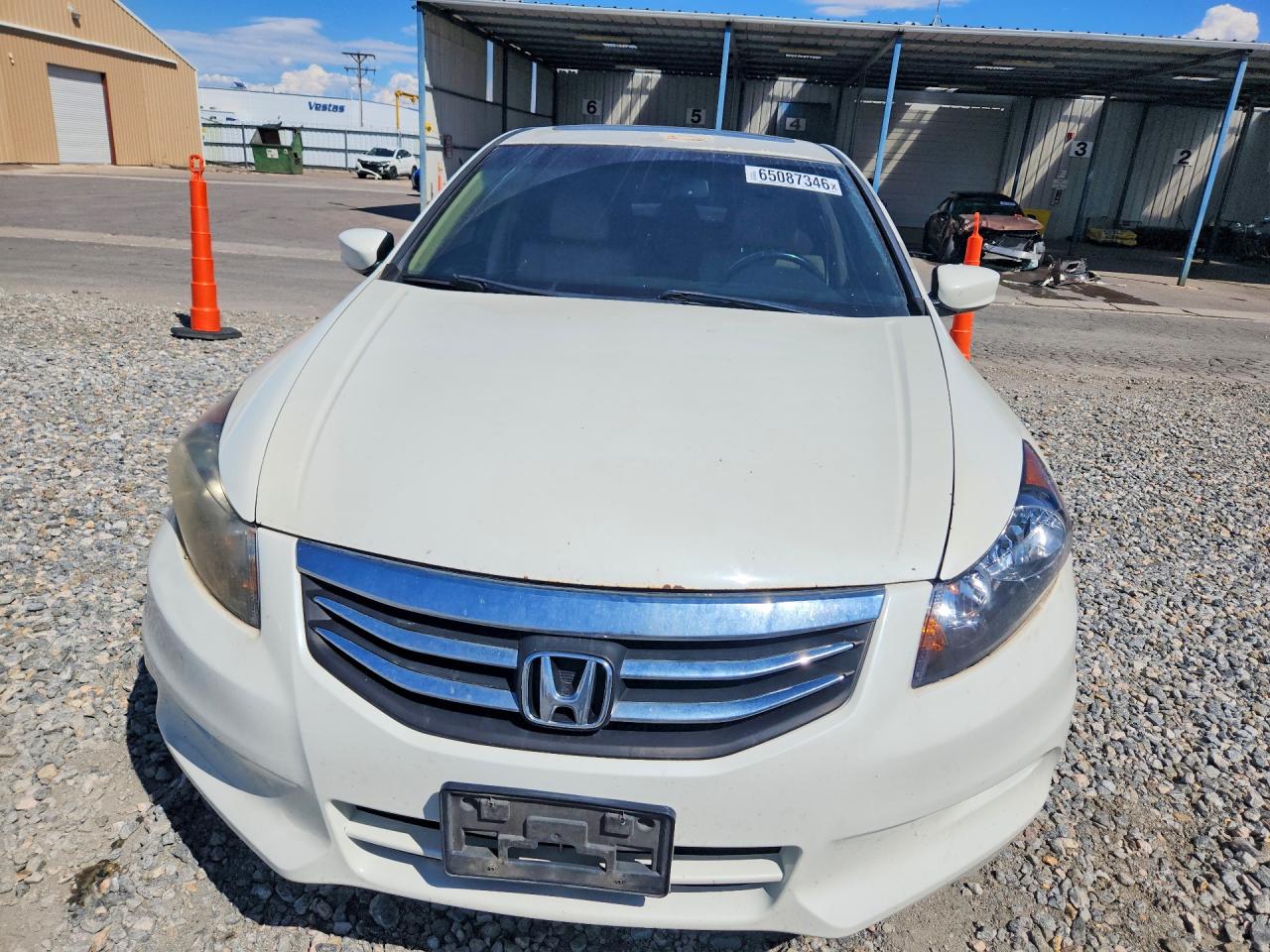 2011 Honda Accord Exl White vin: 5KBCP3F82BB004435