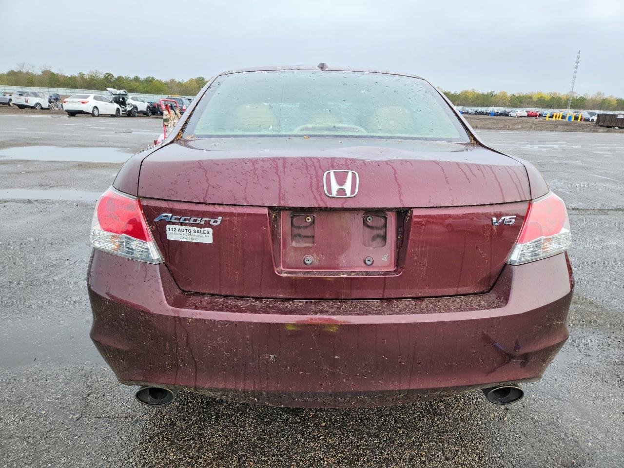 2010 Honda Accord Exl Burgundy vin: 5KBCP3F83AB016091