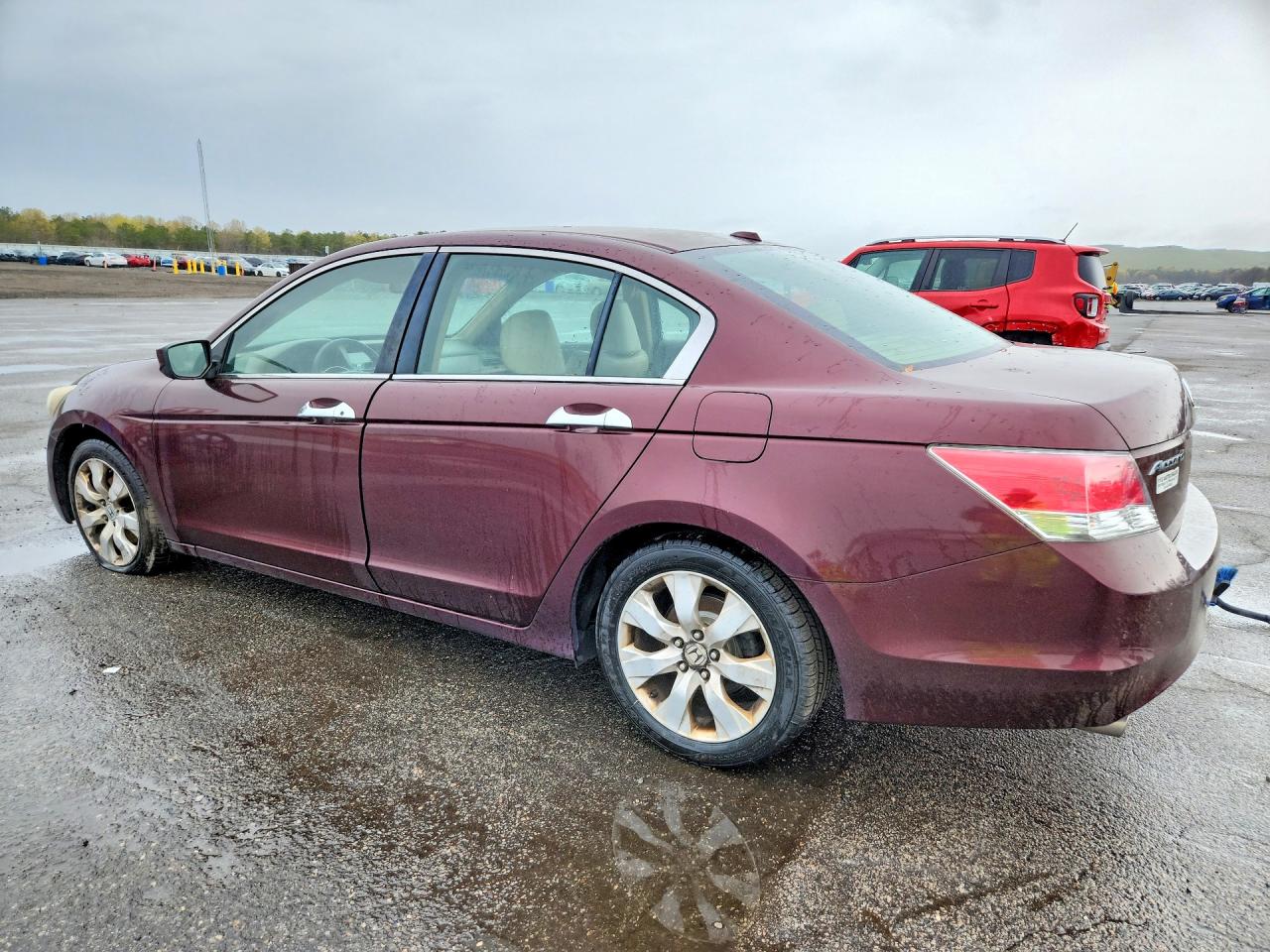 2010 Honda Accord Exl Burgundy vin: 5KBCP3F83AB016091