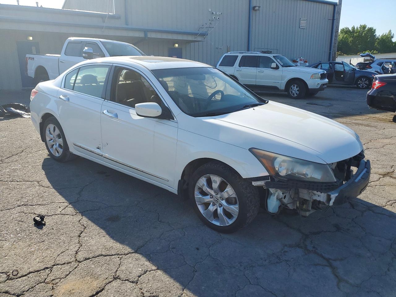 2010 Honda Accord Exl White vin: 5KBCP3F84AB013491