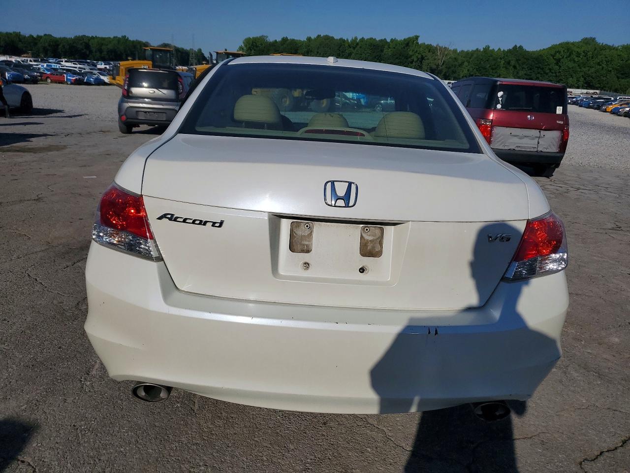 2010 Honda Accord Exl White vin: 5KBCP3F84AB013491