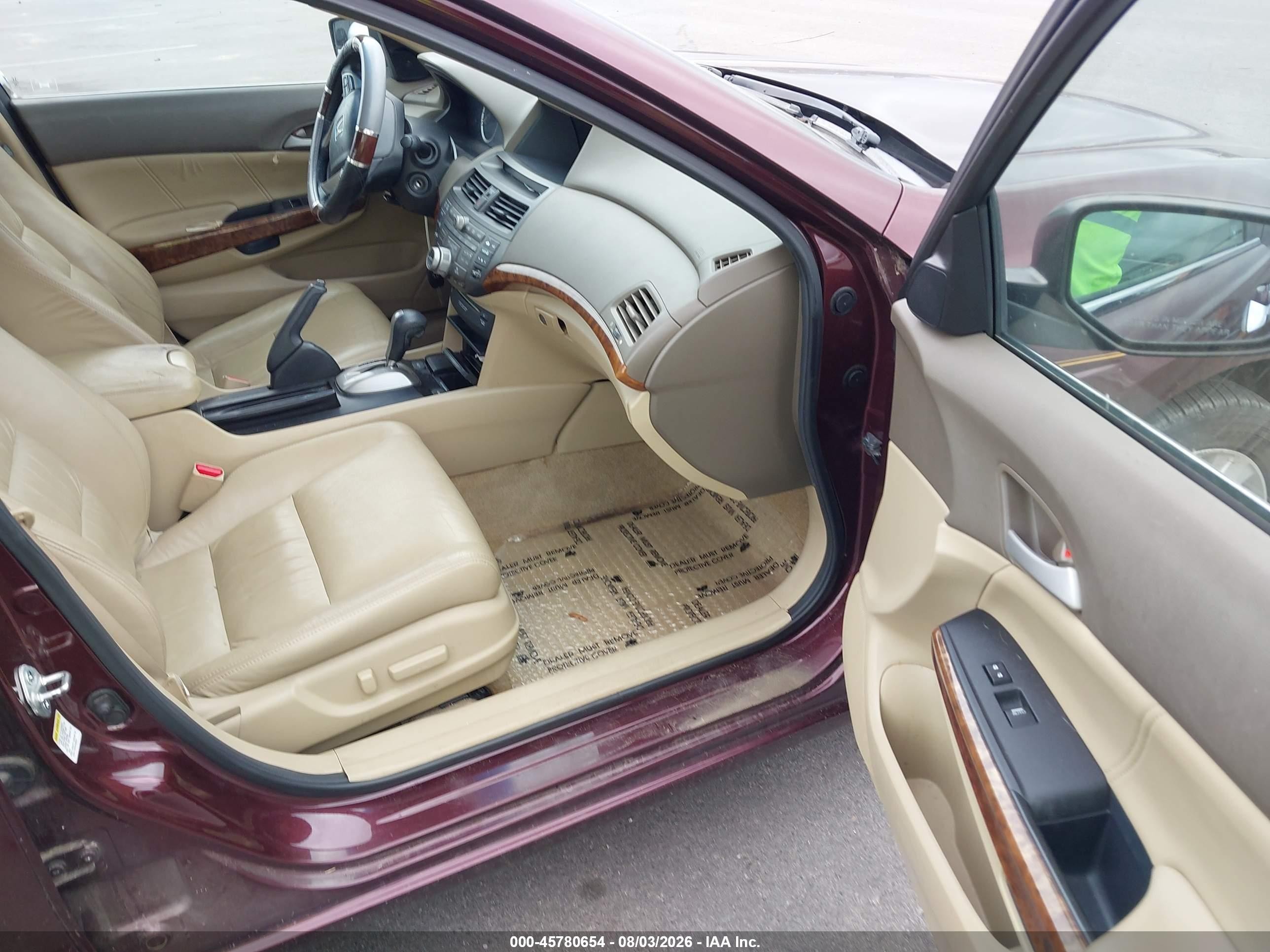 2010 Honda Accord 3.5 Ex-l Maroon vin: 5KBCP3F84AB017363