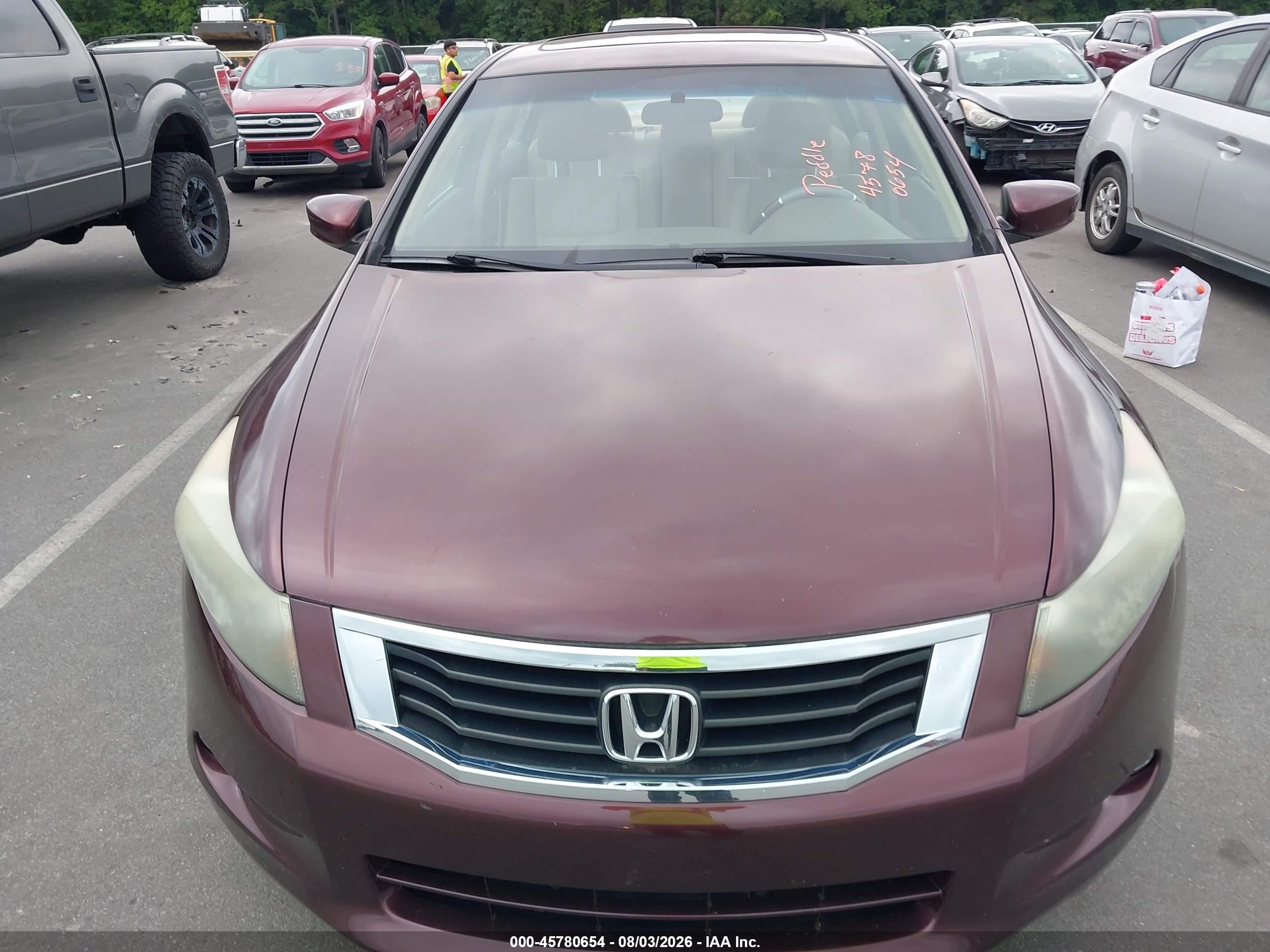 2010 Honda Accord 3.5 Ex-l Maroon vin: 5KBCP3F84AB017363