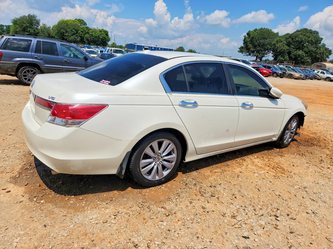 2011 Honda Accord Exl White vin: 5KBCP3F84BB003416