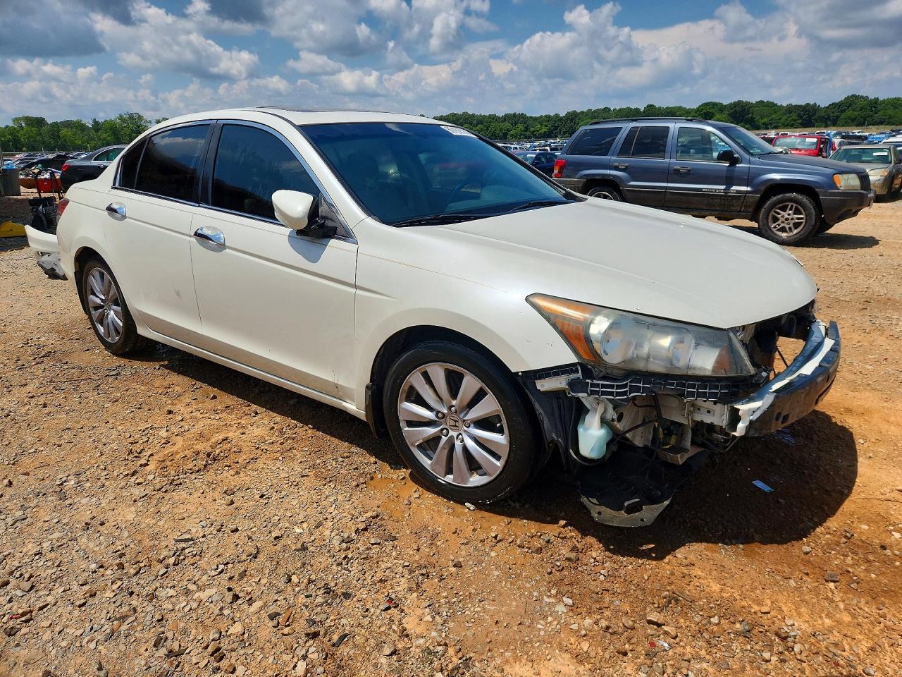 2011 Honda Accord Exl White vin: 5KBCP3F84BB003416