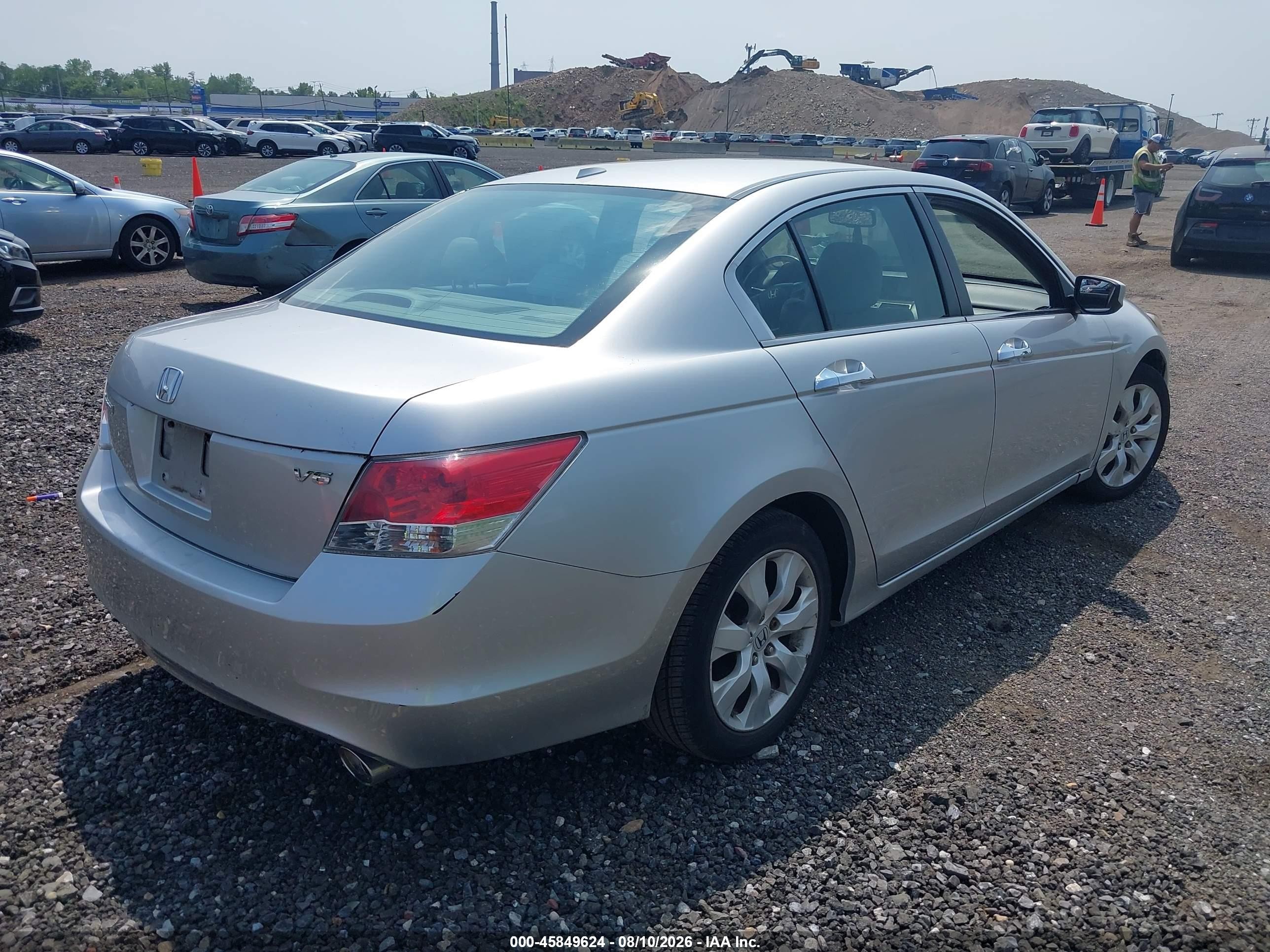 2010 Honda Accord 3.5 Ex-l Silver vin: 5KBCP3F85AB005156
