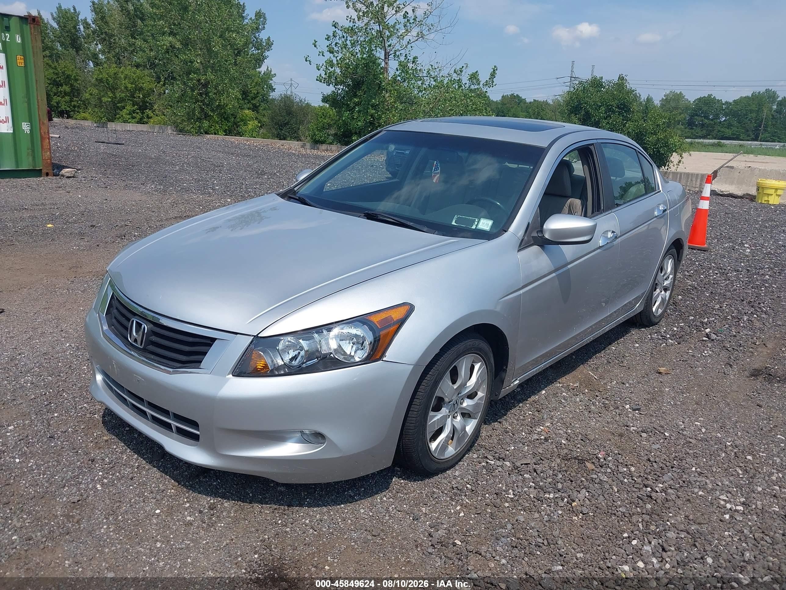 2010 Honda Accord 3.5 Ex-l Silver vin: 5KBCP3F85AB005156