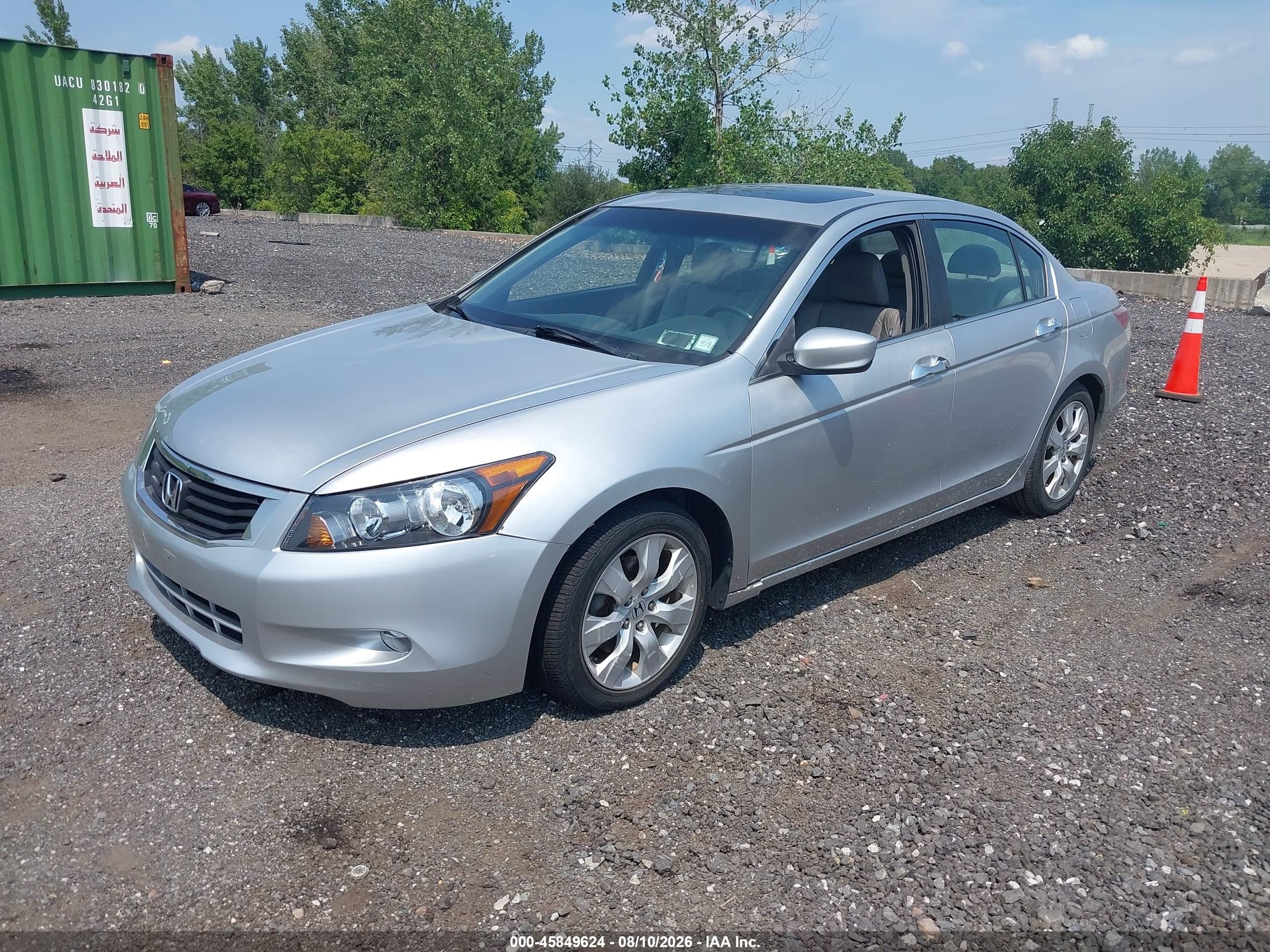 2010 Honda Accord 3.5 Ex-l Silver vin: 5KBCP3F85AB005156