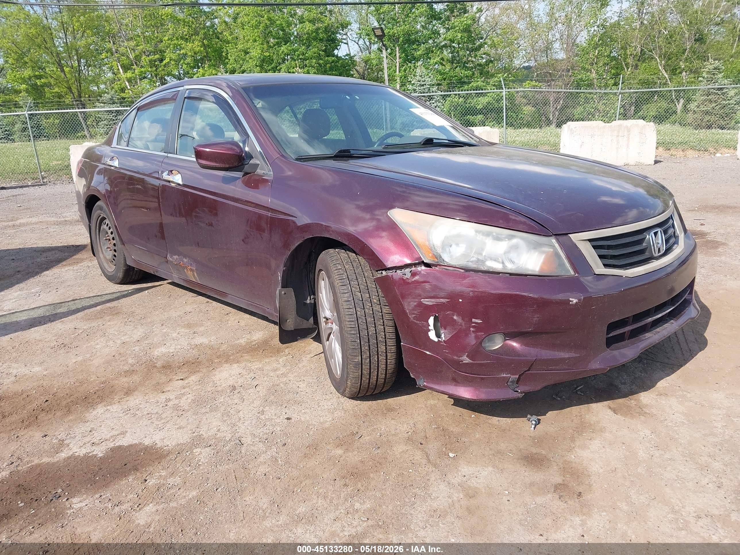 2010 Honda Accord 3.5 Ex-l Maroon vin: 5KBCP3F85AB011359