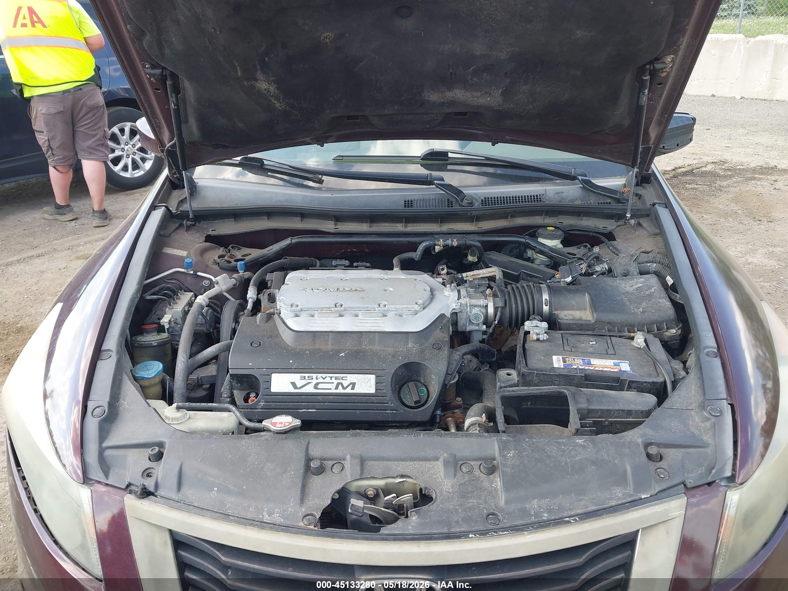 2010 Honda Accord 3.5 Ex-l Maroon vin: 5KBCP3F85AB011359