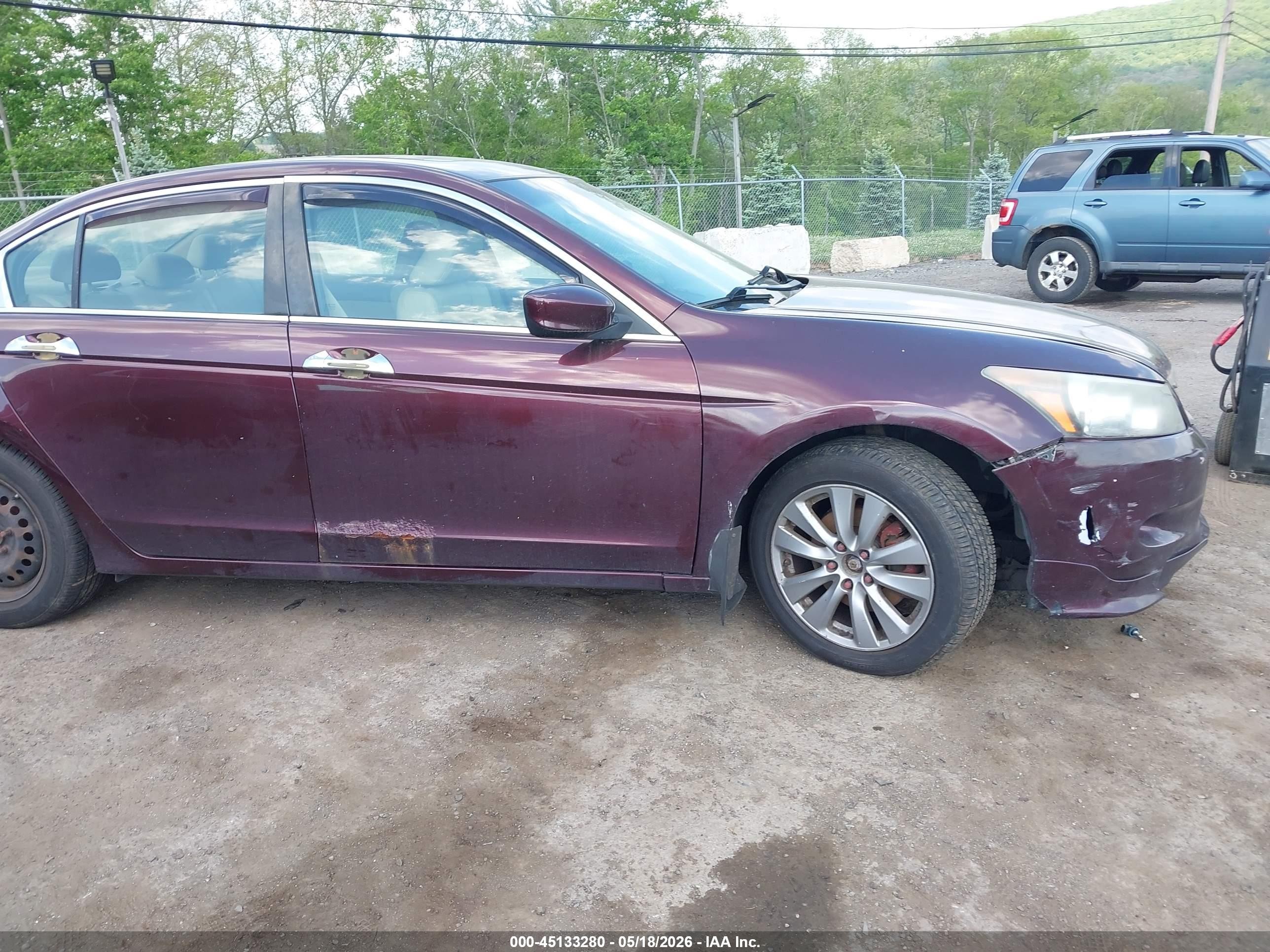 2010 Honda Accord 3.5 Ex-l Maroon vin: 5KBCP3F85AB011359