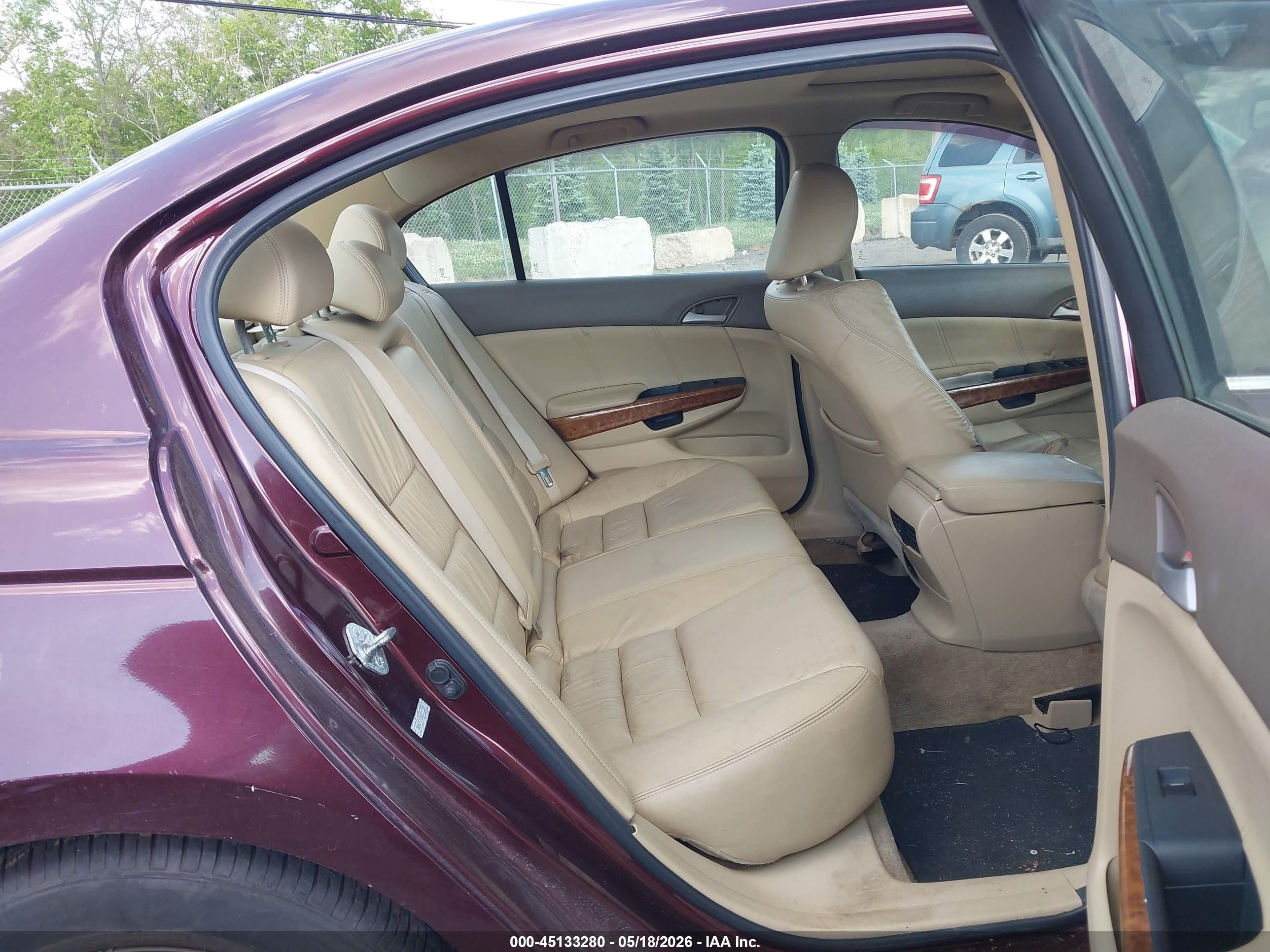2010 Honda Accord 3.5 Ex-l Maroon vin: 5KBCP3F85AB011359