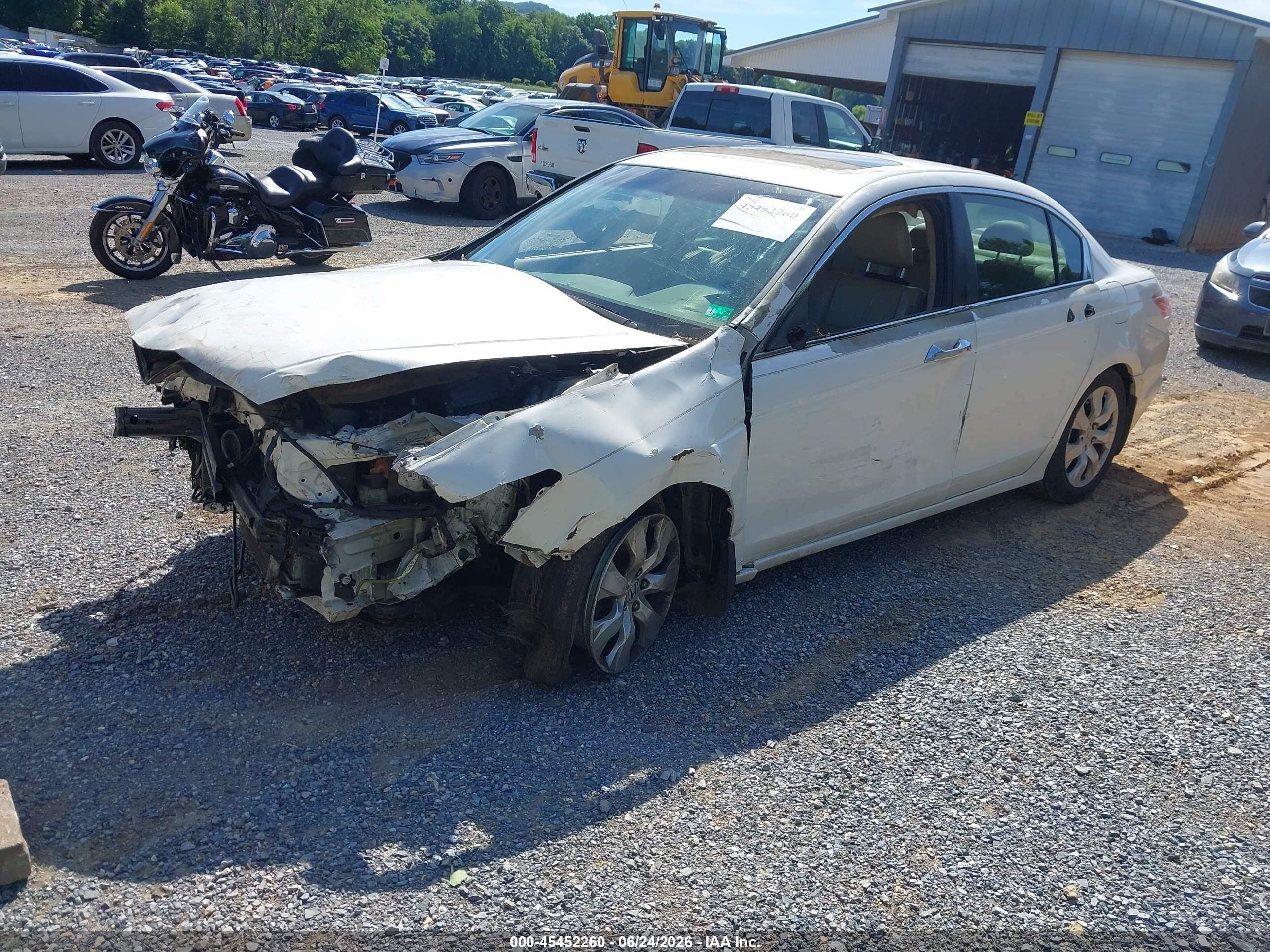2010 Honda Accord 3.5 Ex-l Белый vin: 5KBCP3F85AB011751