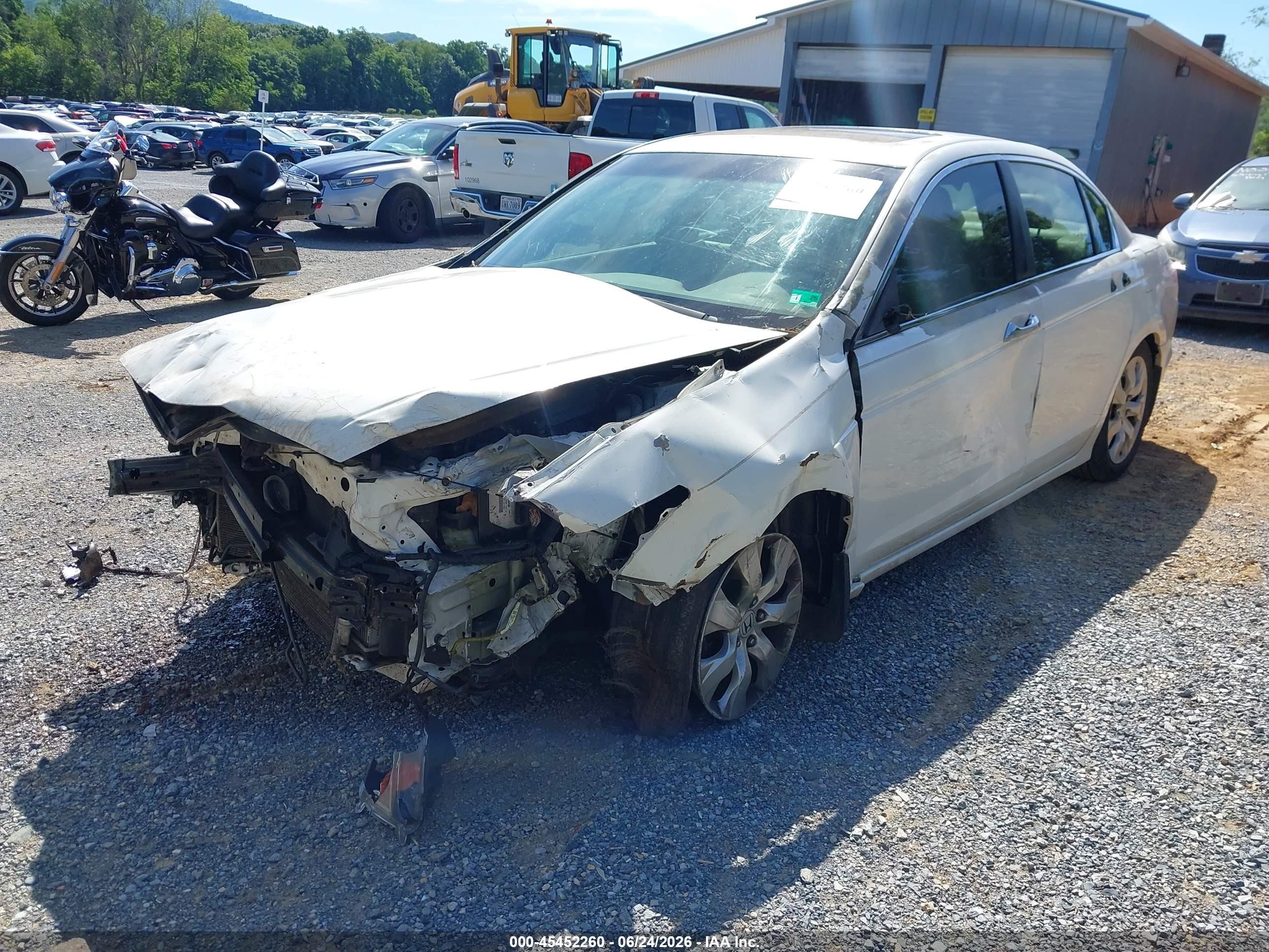 2010 Honda Accord 3.5 Ex-l Белый vin: 5KBCP3F85AB011751