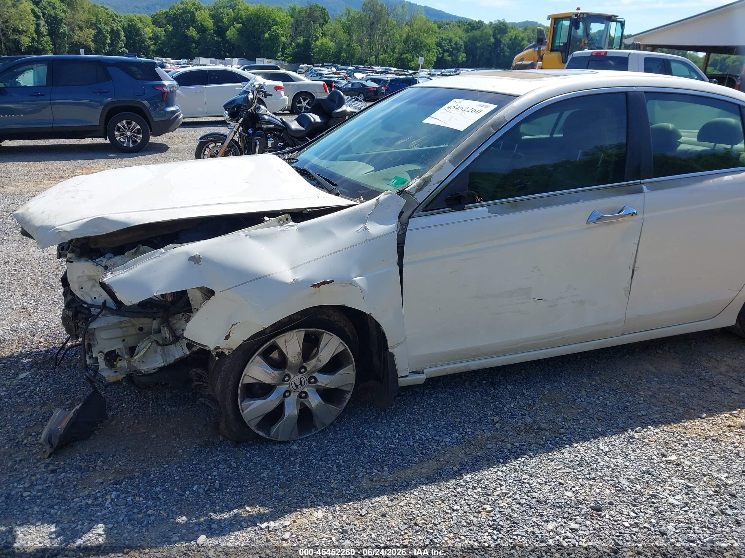2010 Honda Accord 3.5 Ex-l Белый vin: 5KBCP3F85AB011751