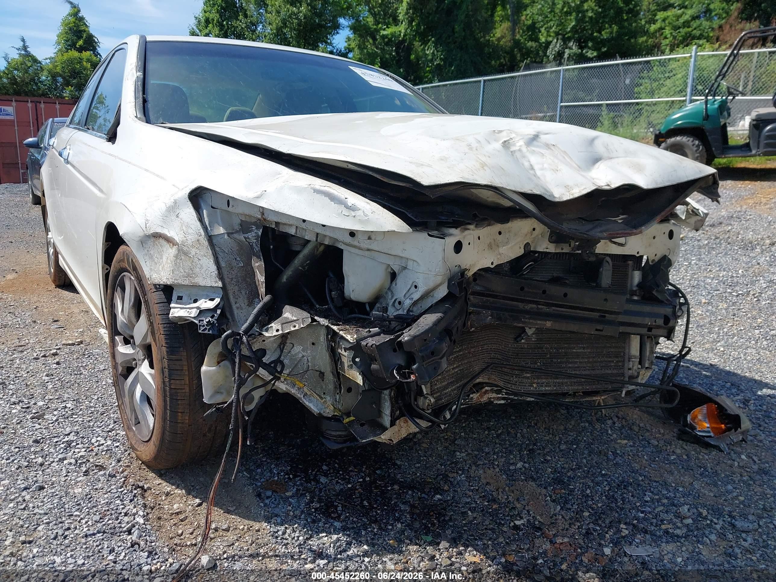 2010 Honda Accord 3.5 Ex-l Белый vin: 5KBCP3F85AB011751