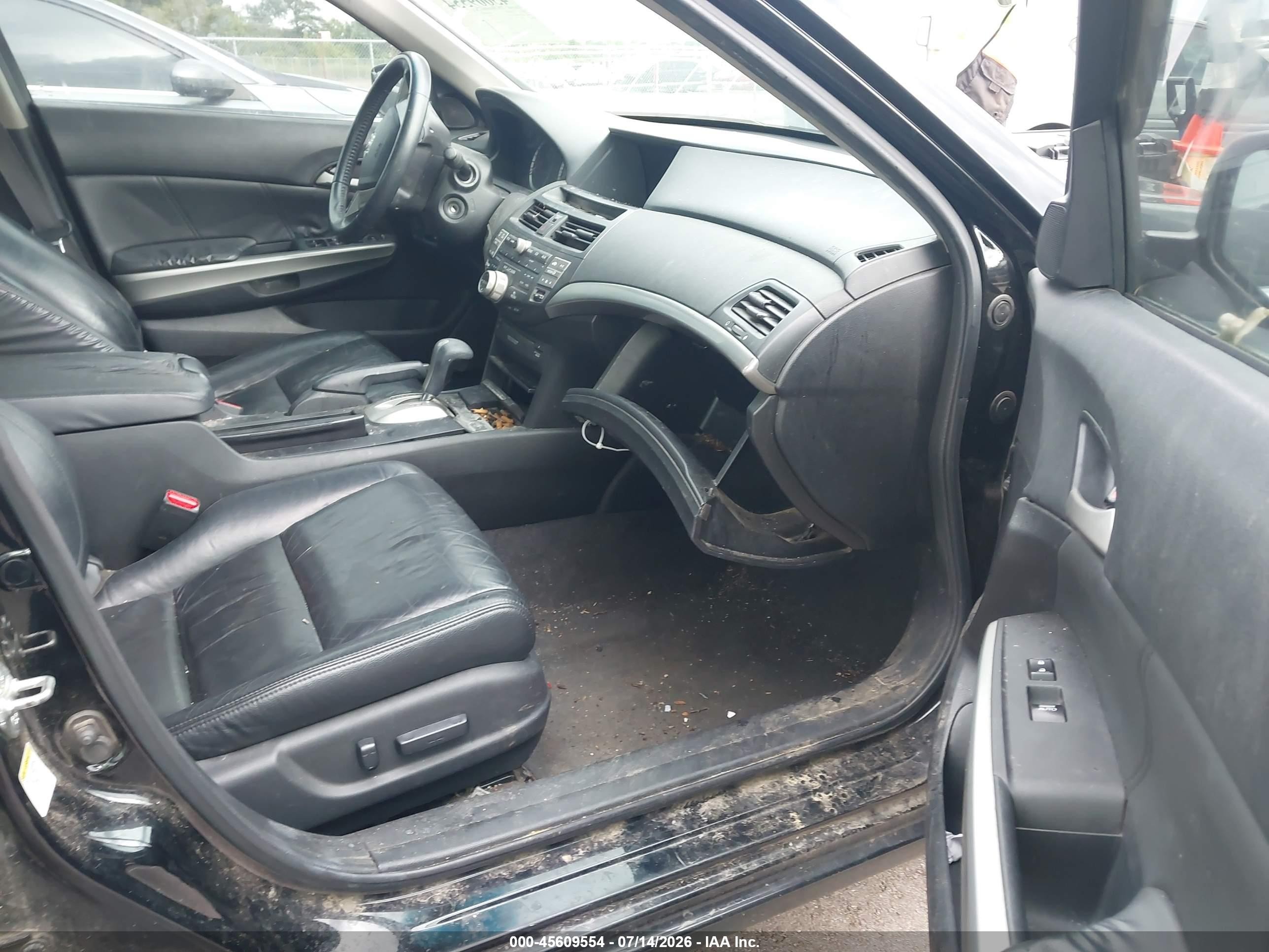 2010 Honda Accord 3.5 Ex-l Black vin: 5KBCP3F86AB006977