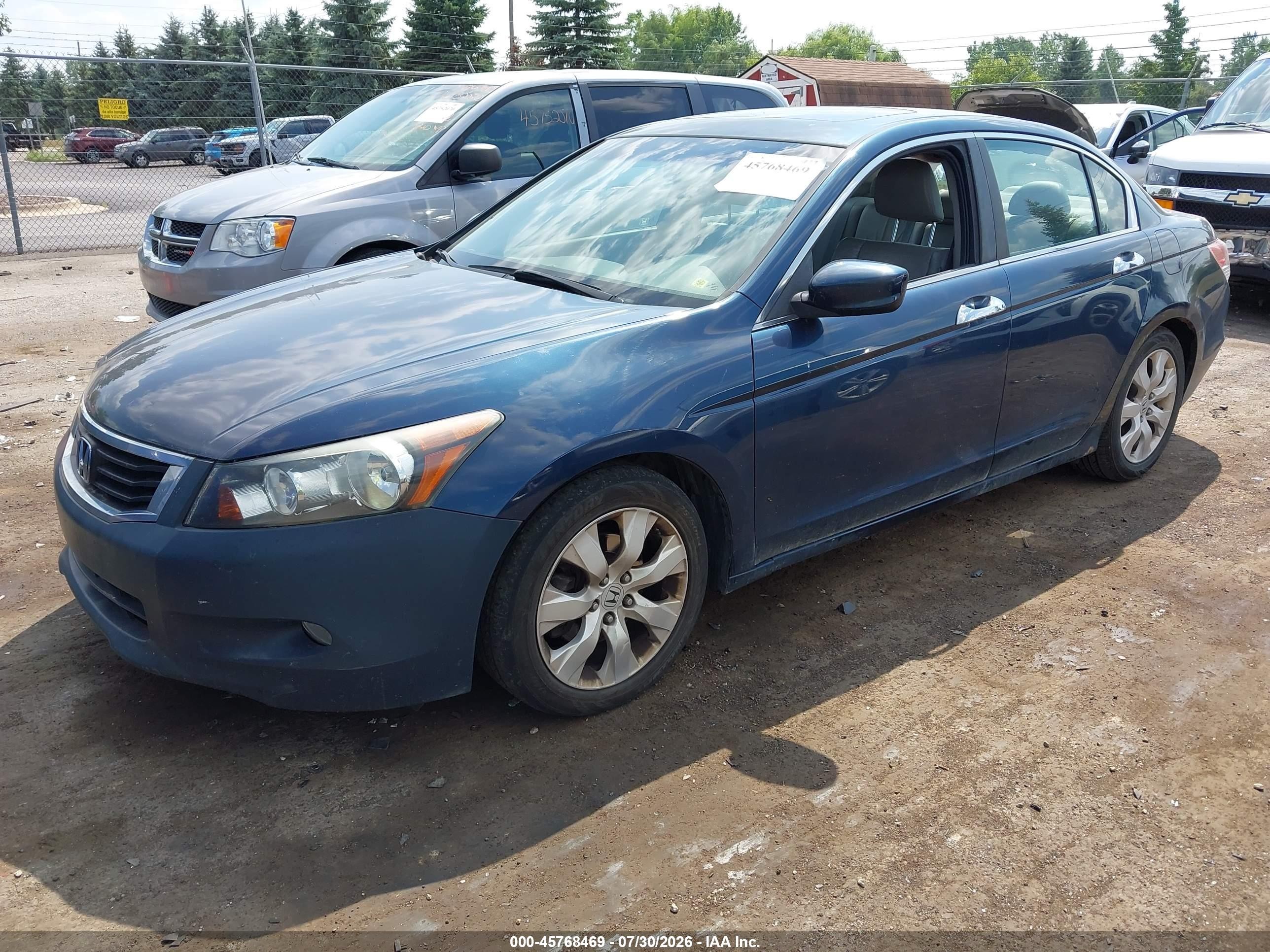 2010 Honda Accord 3.5 Ex-l Blue vin: 5KBCP3F86AB008518