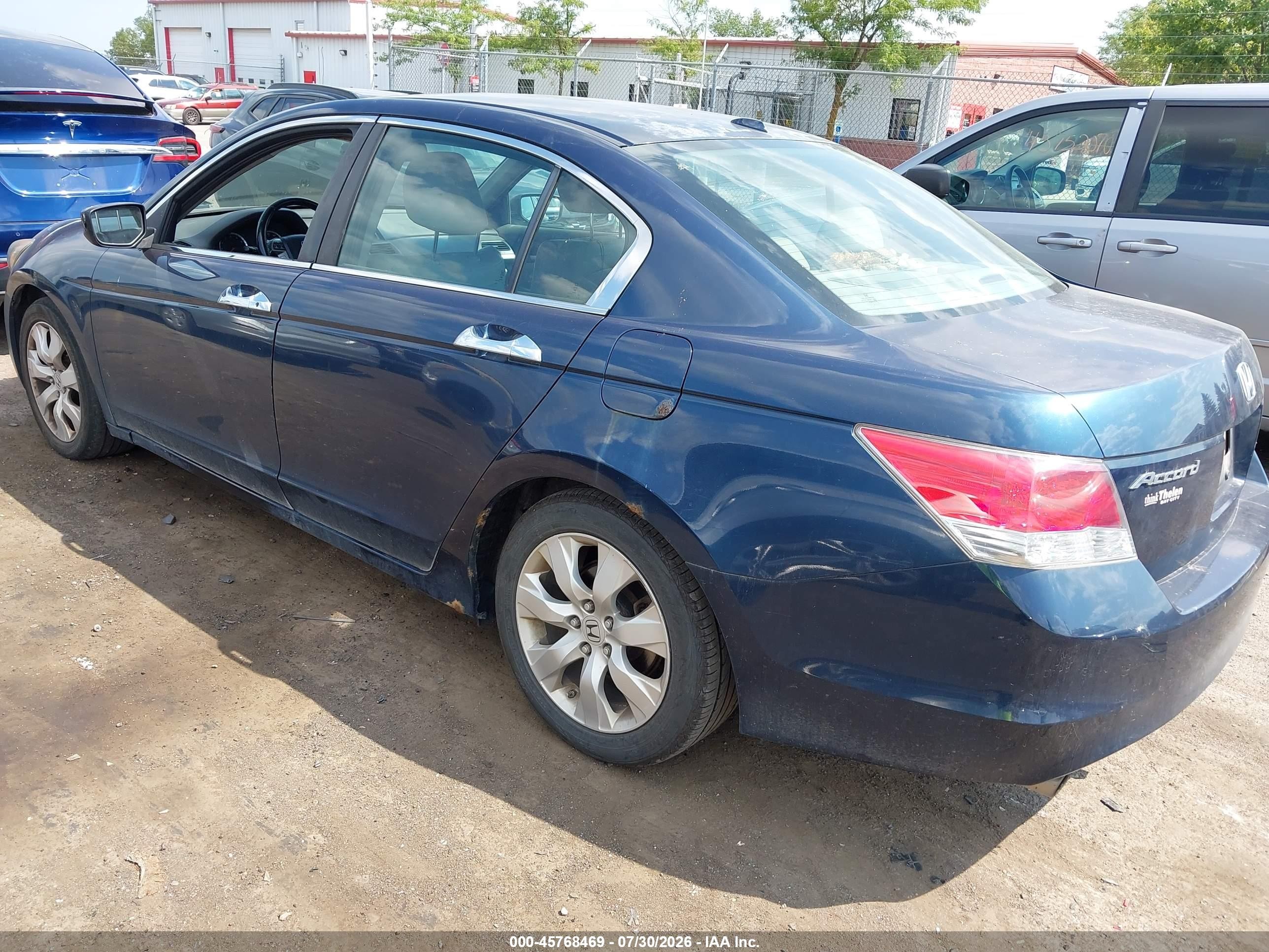 2010 Honda Accord 3.5 Ex-l Blue vin: 5KBCP3F86AB008518