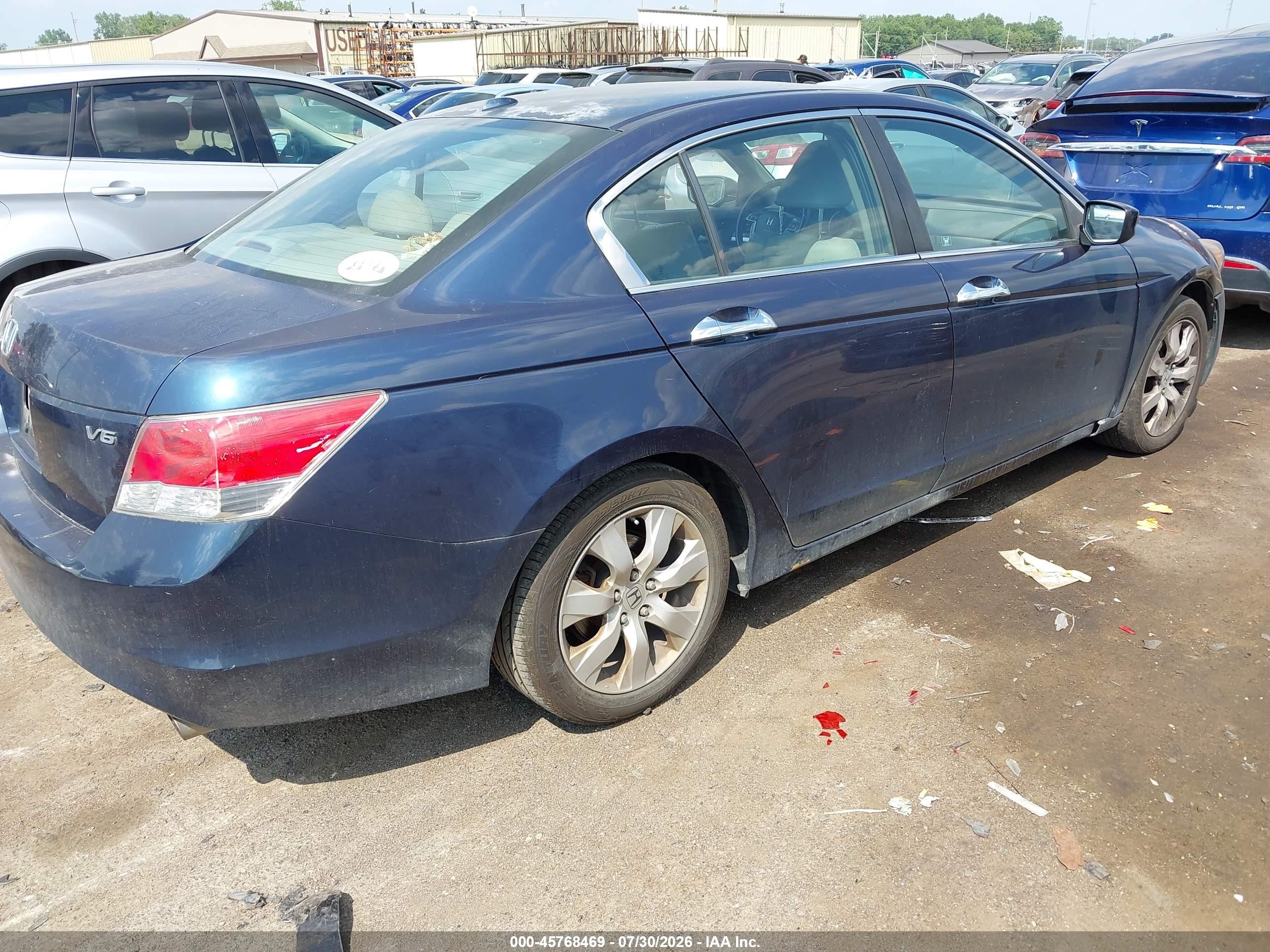 2010 Honda Accord 3.5 Ex-l Blue vin: 5KBCP3F86AB008518