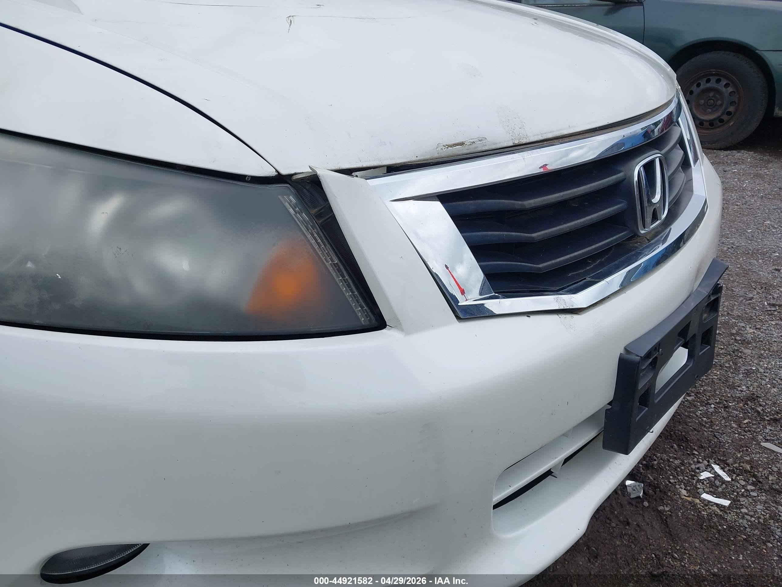 2010 Honda Accord 3.5 Ex-l White vin: 5KBCP3F86AB015226