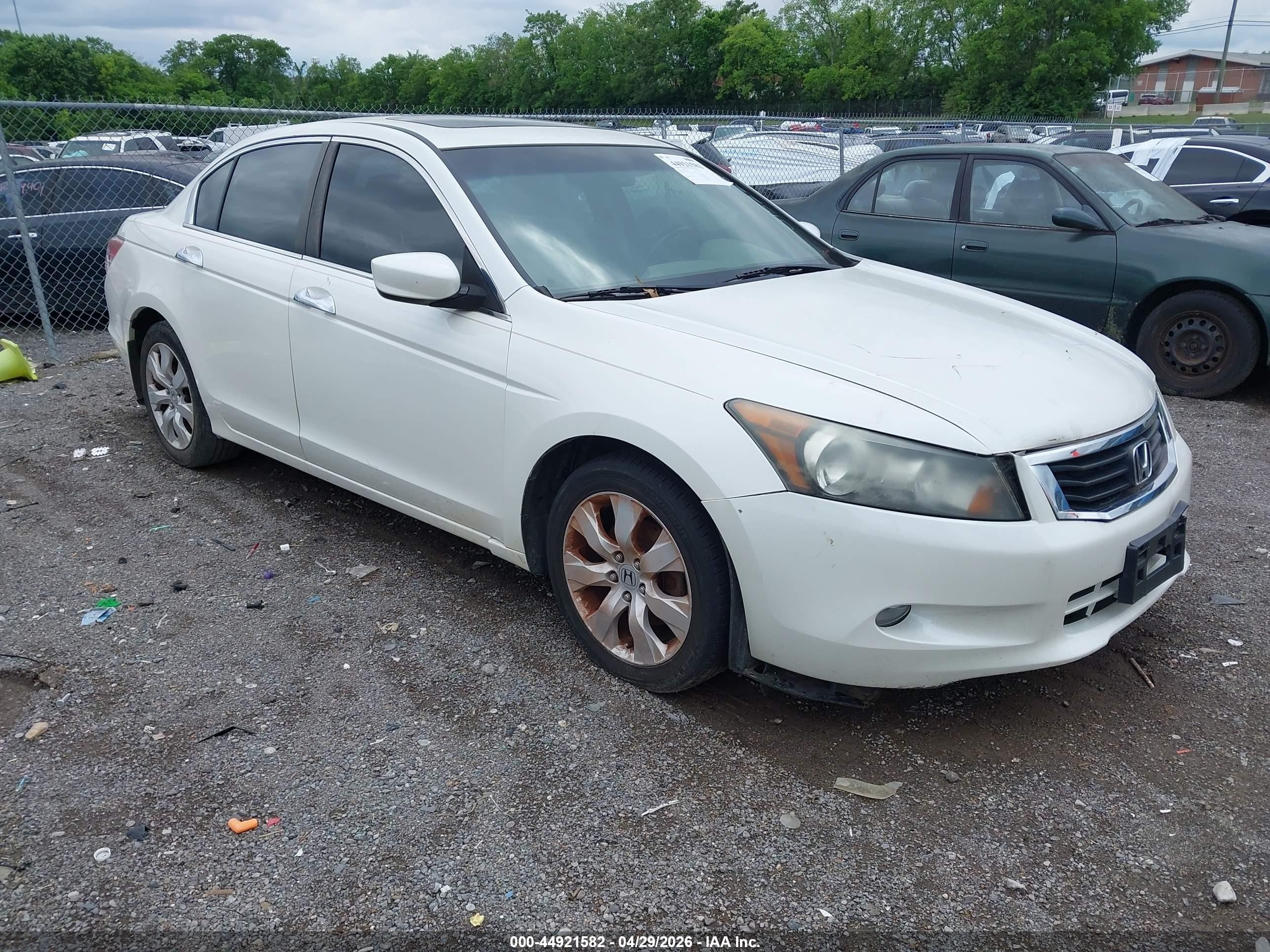2010 Honda Accord 3.5 Ex-l White vin: 5KBCP3F86AB015226