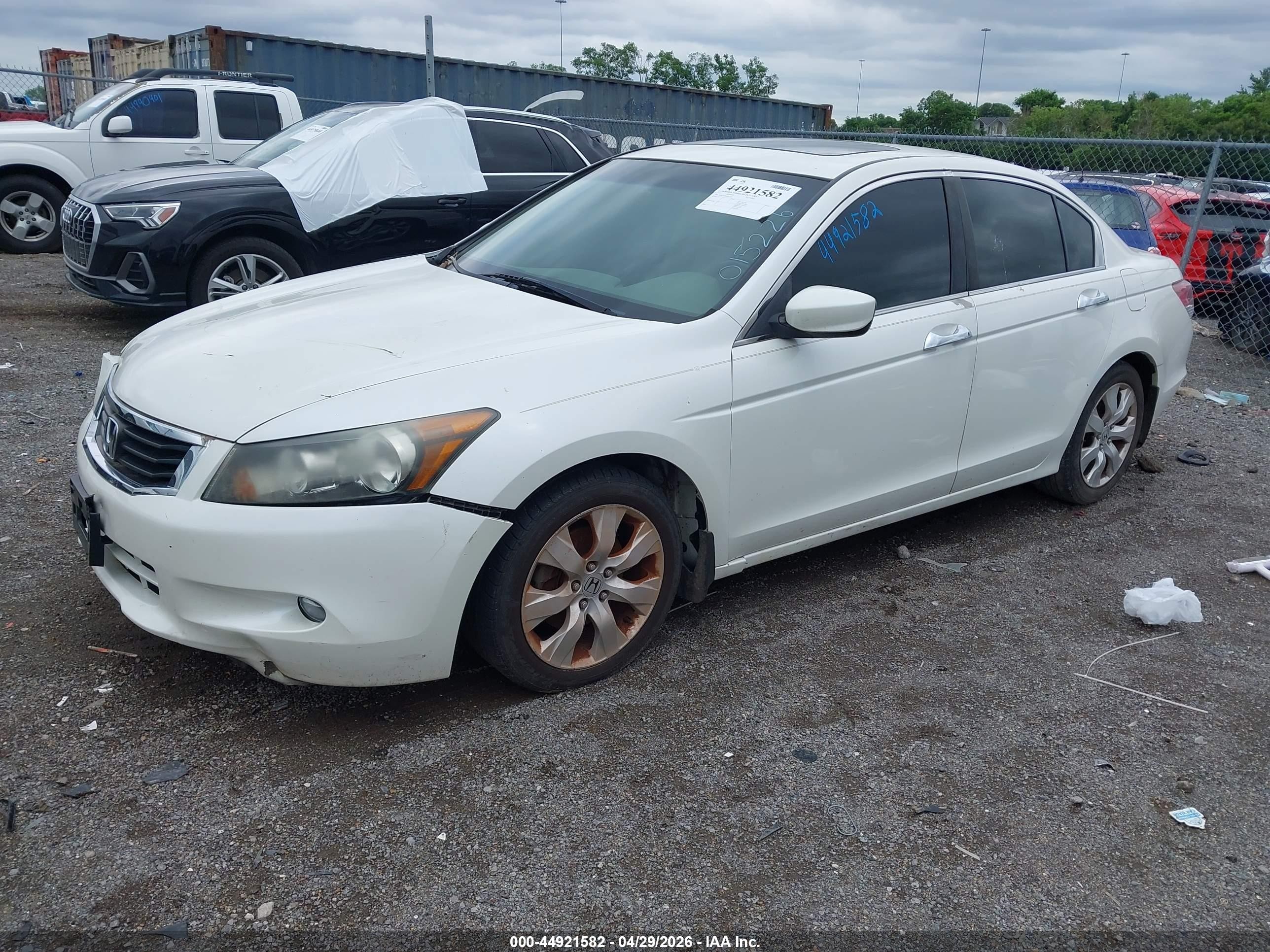 2010 Honda Accord 3.5 Ex-l White vin: 5KBCP3F86AB015226